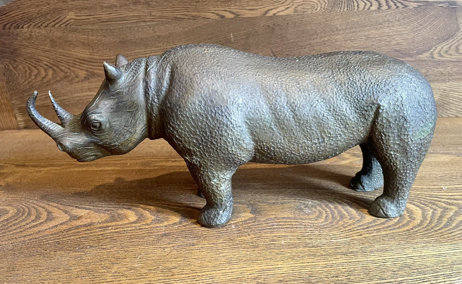 Sarried Almazan SPAIN Vintage Bronze Sculpture  Rhinoceros 11\