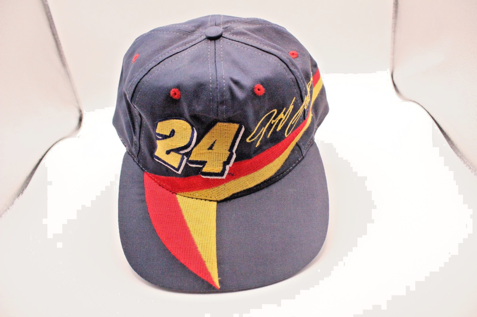 Vintage Jeff Gordon Hat Cap Snap Back Youth One Size Blue Red NASCAR Chase 24 Vintage Jeff Gordon Hat Cap Snap Back Youth One Size Blue Red NASCAR Chase 24