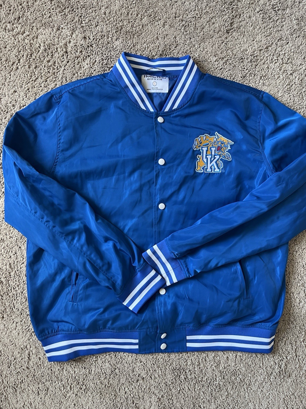 Vintage University Of Kentucky Bomber Jacket Size Xl