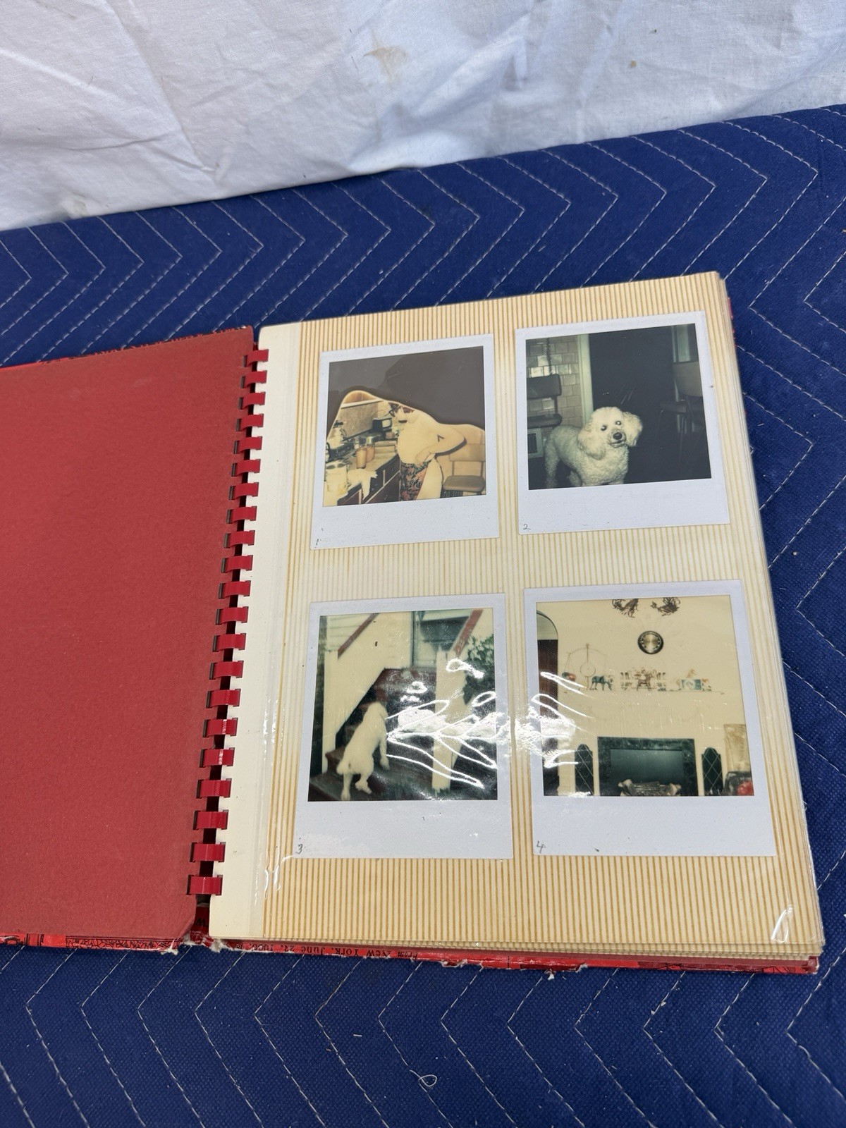 Vintage 1970s Travel Polaroid Photo Album 20 Pages 80 Photos Road Trip Estate