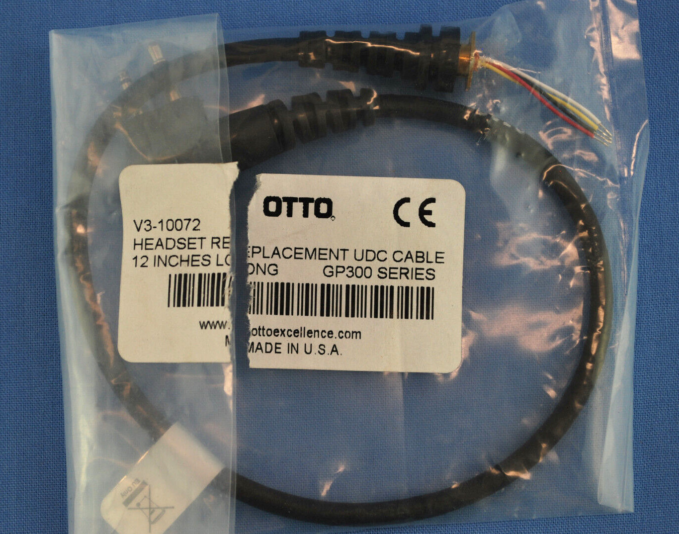 new OTTO V3-10072 Headset Replacement UDC Cable 12