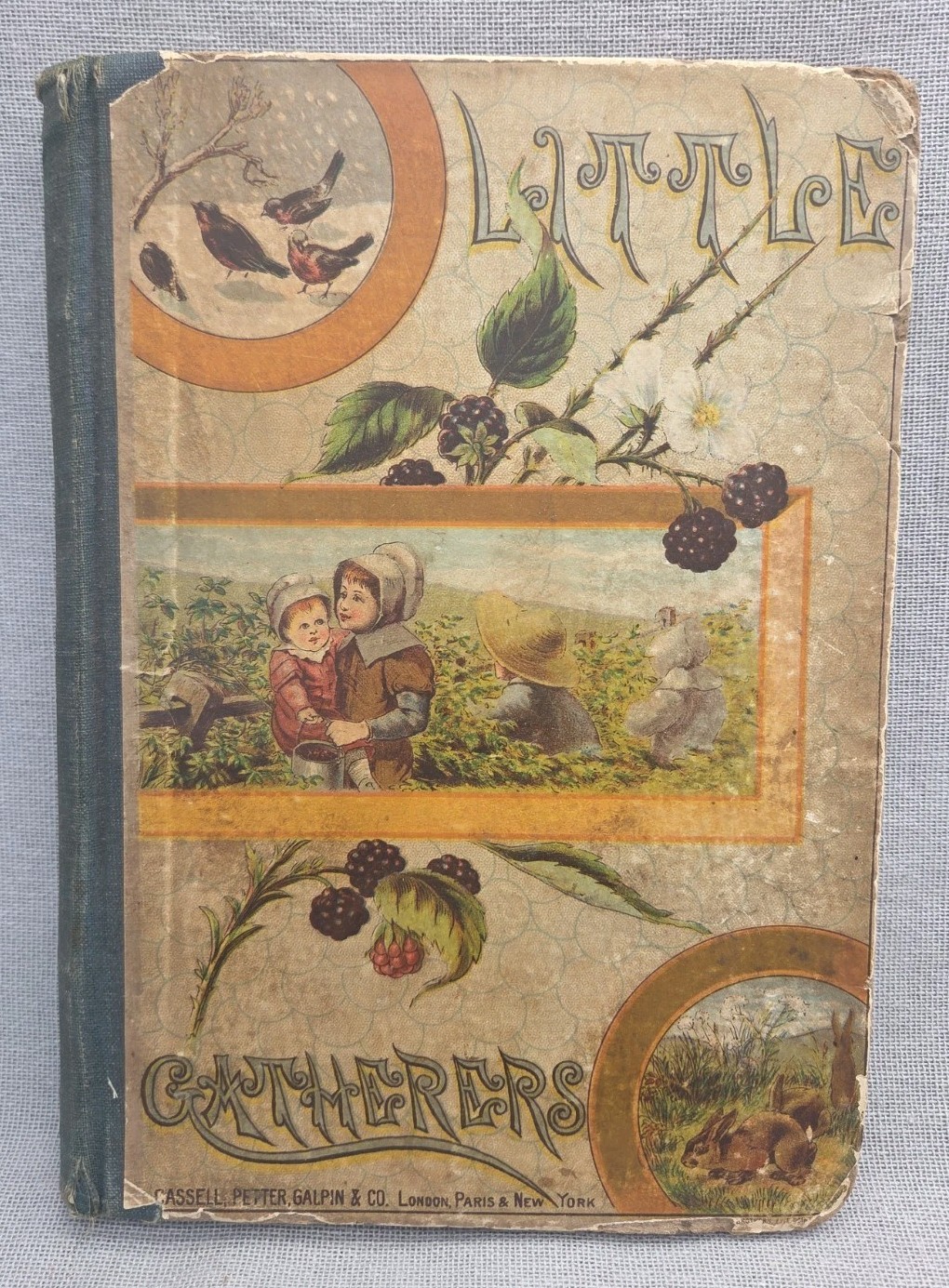 1882 Antique \'Little Gatherers\' Children’s Book with Illustrations 