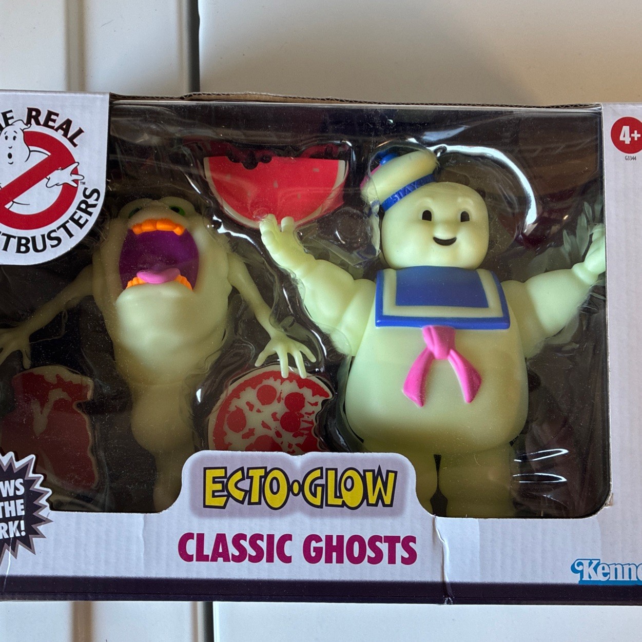 The Real Ghostbusters Ecto-Glow Classic Ghosts Slimer & Stay-Puft See Pictures The Real Ghostbusters Ecto-Glow Classic Ghosts Slimer & Stay-Puft See Pictures
