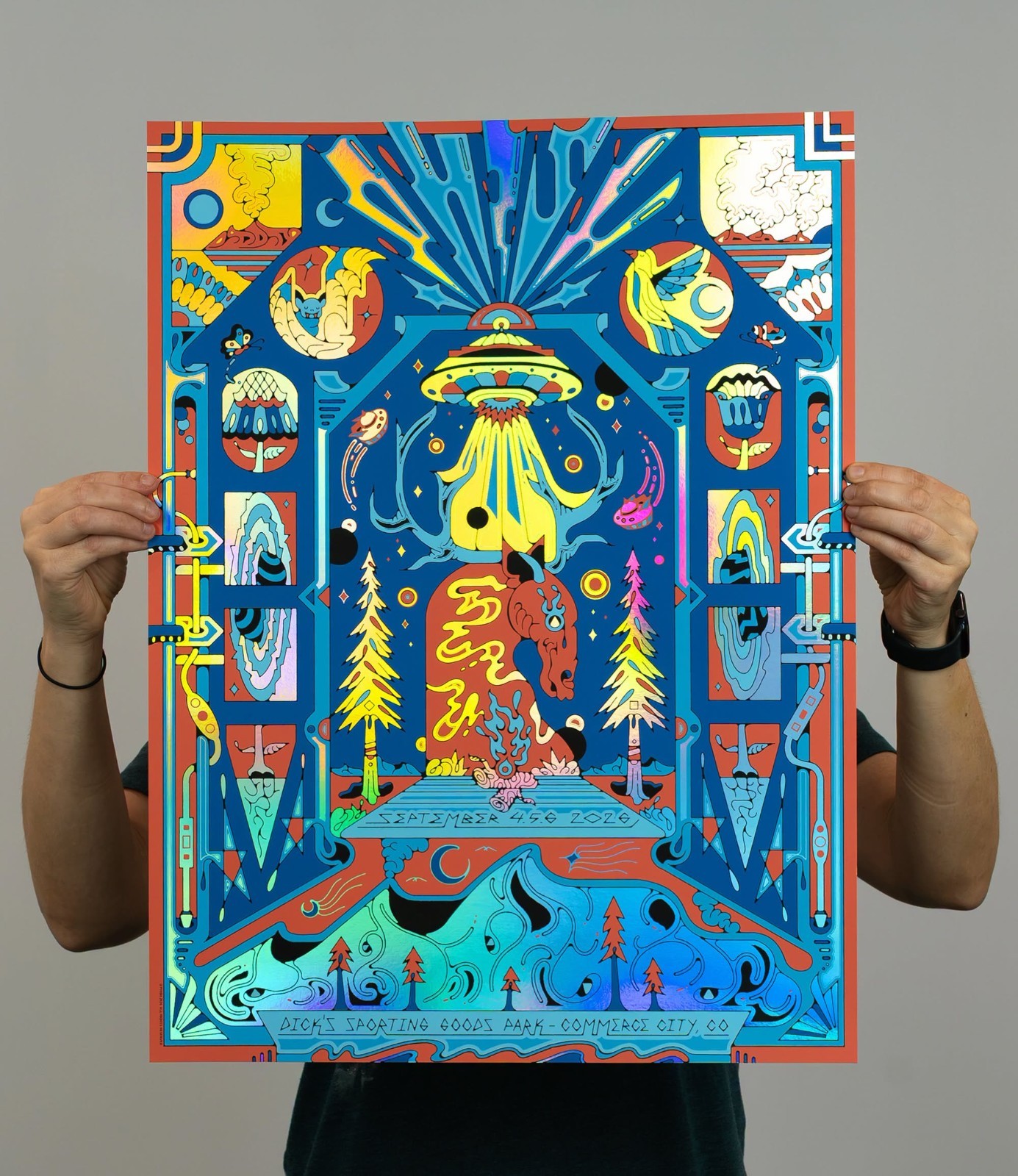 Phish FOIL Dick\'s Poster 9/4-5-6/2026 SummerBluessArt #XX/50 AP Commerce City CO