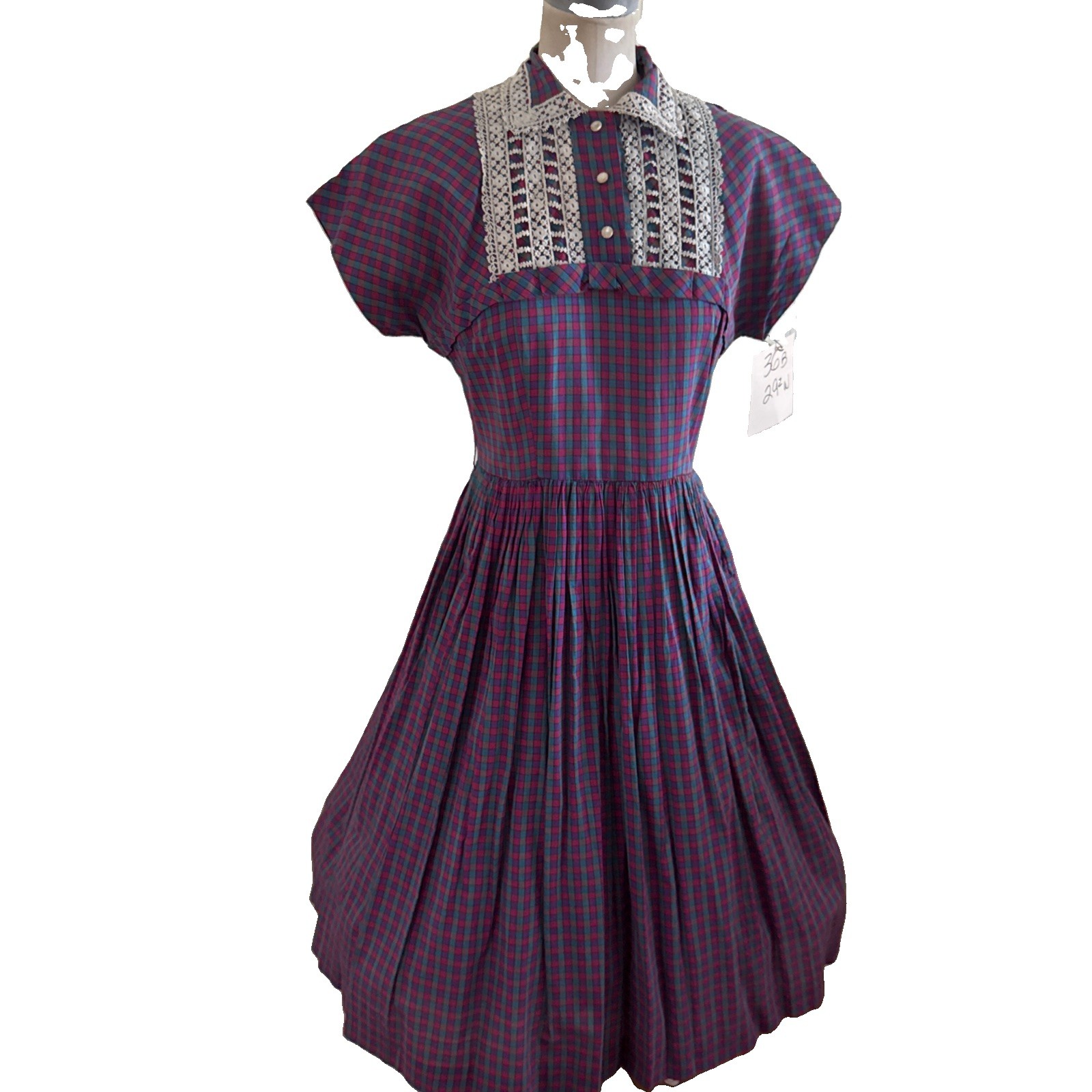 Vintage Hollywood Costume 1950s Day Dress Vicky Vaughn Vintage Hollywood Costume 1950s Day Dress Vicky Vaughn