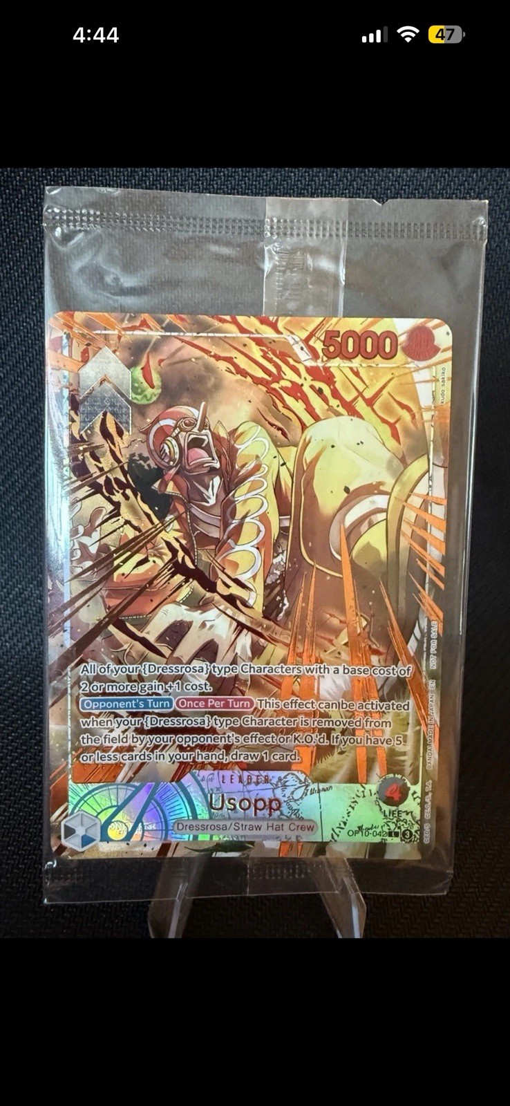 2026 One Piece Usopp OP10-042 Sealed Flame Flame Fruit Prize 2026 One Piece Usopp OP10-042 Sealed Flame Flame Fruit Prize