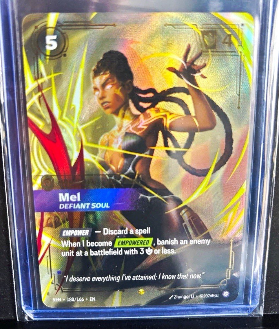 Riot Games Riftbound LoL TCG Mel Over Numbered 188/166 Alt Art Foil EN VEN