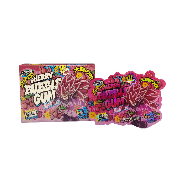 25 Pack 3.5g Shaped Bags & Boxes Set - Kandy Depo Super Cherry Bubble Gum