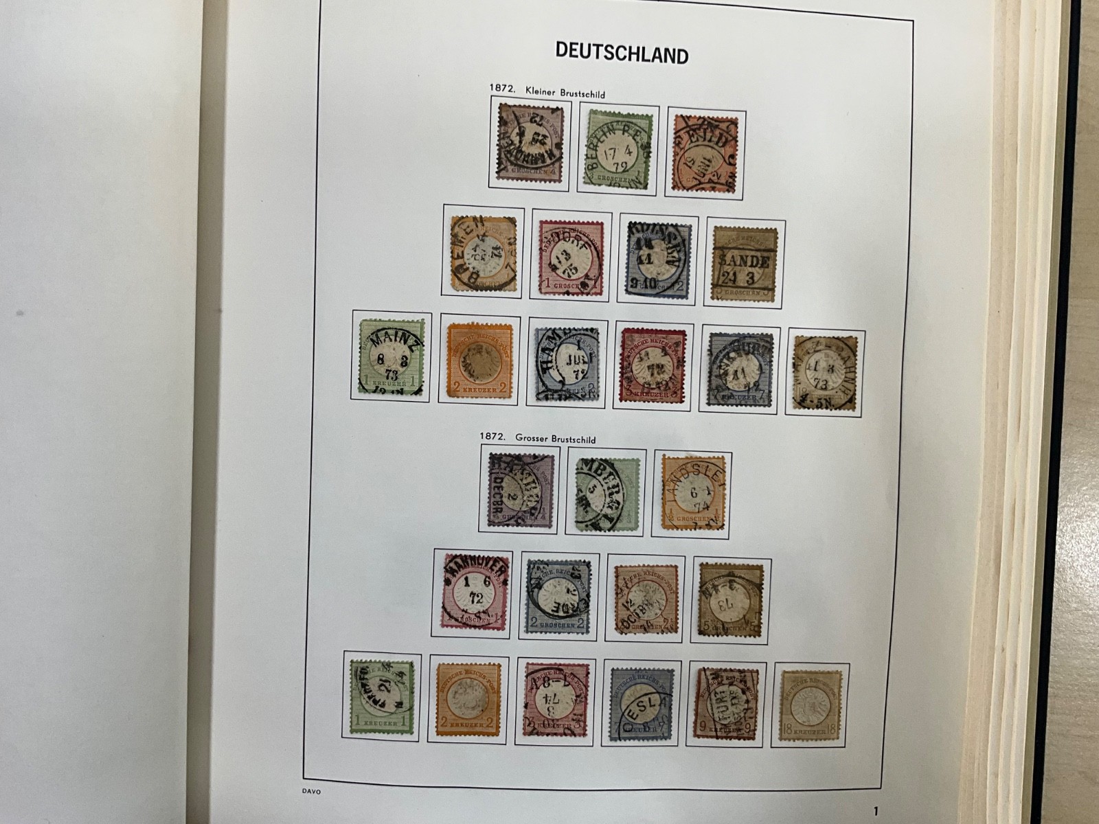 GERMANY stamps 1872 Small Shield to 18k German vintage lot almost complete #207 GERMANY stamps 1872 Small Shield to 18k German vintage lot almost complete #207
