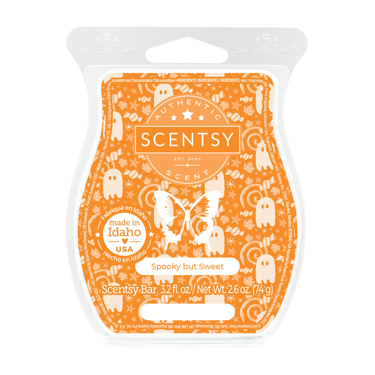 NEW Scentsy wax bar melt tart 3.2 oz SPOOKY BUT SWEET
