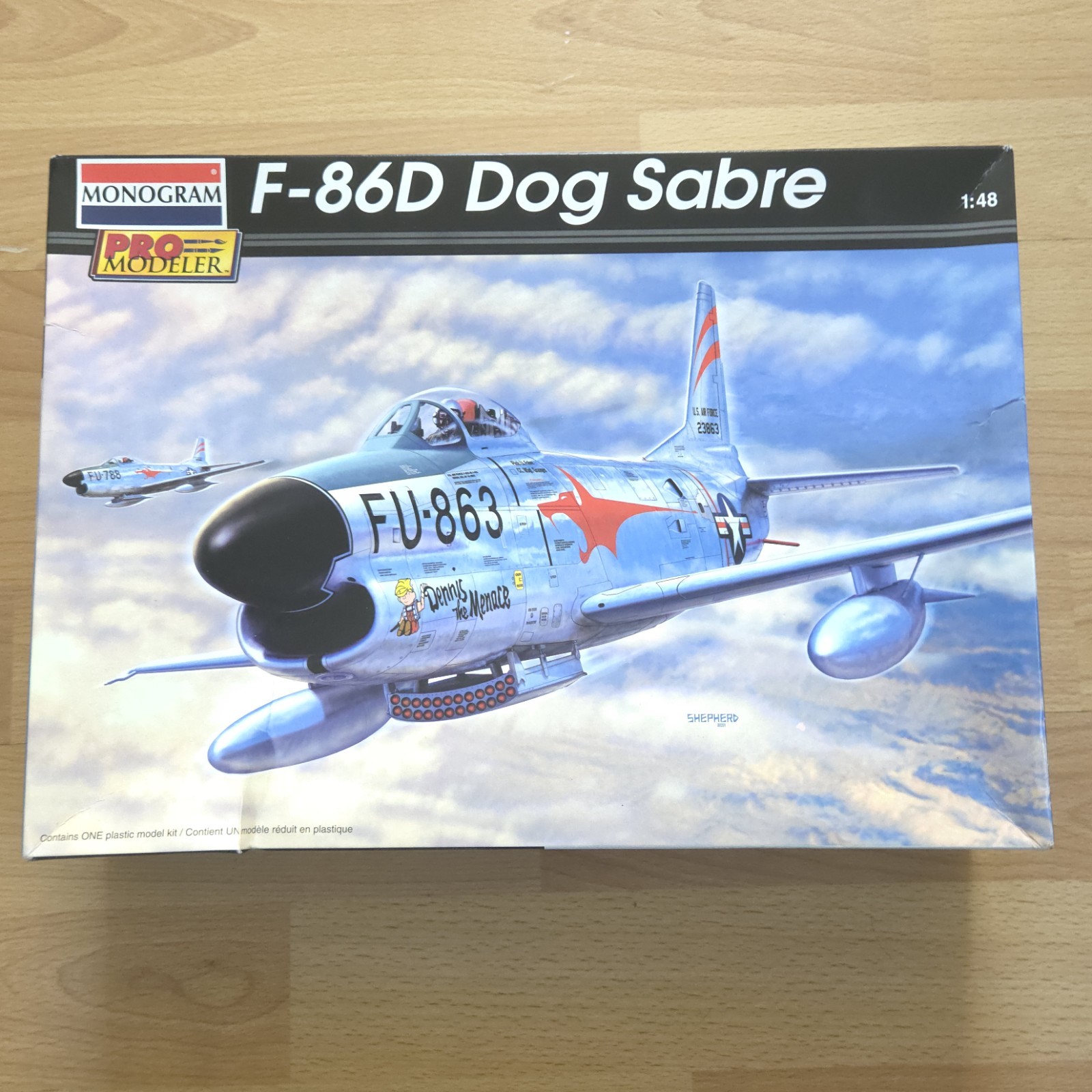 Monogram Pro Modeler F-86D Dog Sabre 1:48 Scale Kit #85-5960 Sealed Complete NOB