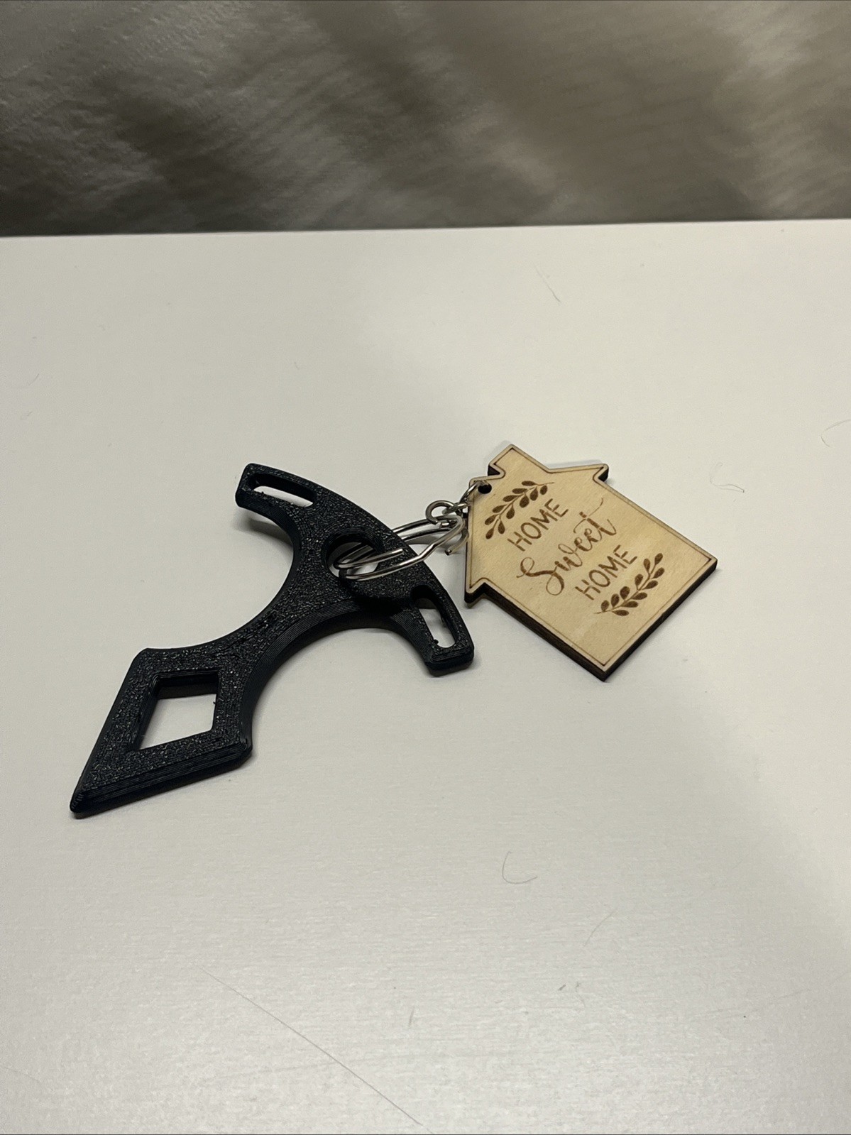 EDC Keychain Boat Anchor Model Tool - Black Undetectable Defense- 