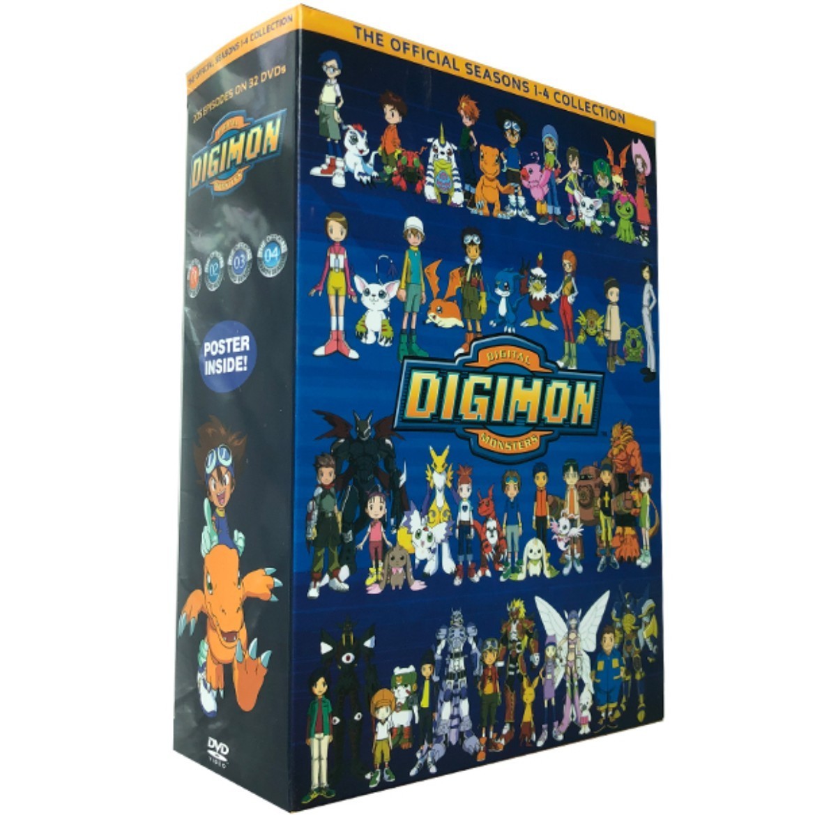 Digimon Digital Monster: The Complete Series Seasons 1-4 (DVD 32-Disc) ~Sealed Digimon Digital Monster: The Complete Series Seasons 1-4 (DVD 32-Disc) ~Sealed