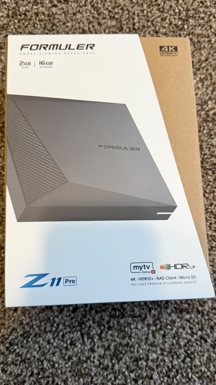 Formuler Z11 Pro 16GB 2GB RAM Android 11 4K Media Streamer - Black NEW IN BOX