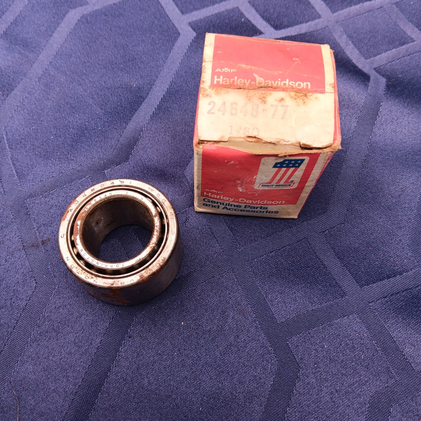 1977-86 XL Harley-Davidson Pinion Shaft Bearing W/Race. OEM NOS #24648-77
