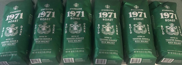 6 Bags of Starbucks 1971 Roast Dark Whole Bean Coffee BB 2027 6 Bags of Starbucks 1971 Roast Dark Whole Bean Coffee BB 2027