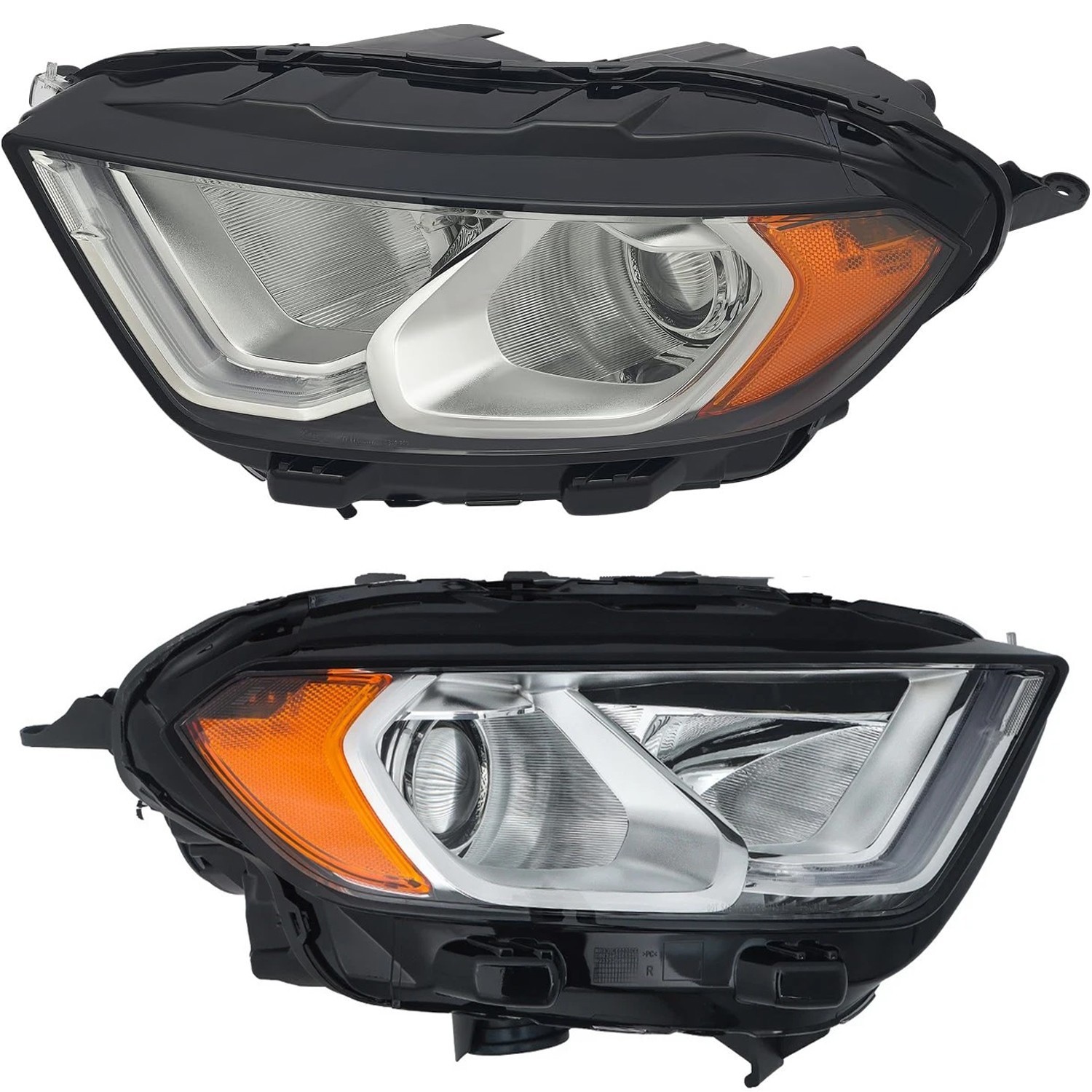 Left/Right/Pair Headlight Chrome Halogen w/LED DRL For 2018-2023 Ford EcoSport