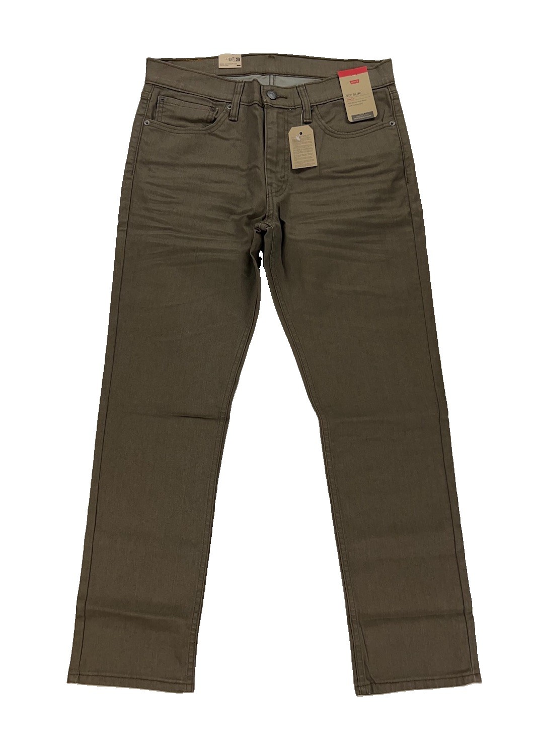 NEW Levi's Strauss 511 Slim Stretch Jeans Olive Khaki Mens Size 34x30 NEW Levi's Strauss 511 Slim Stretch Jeans Olive Khaki Mens Size 34x30