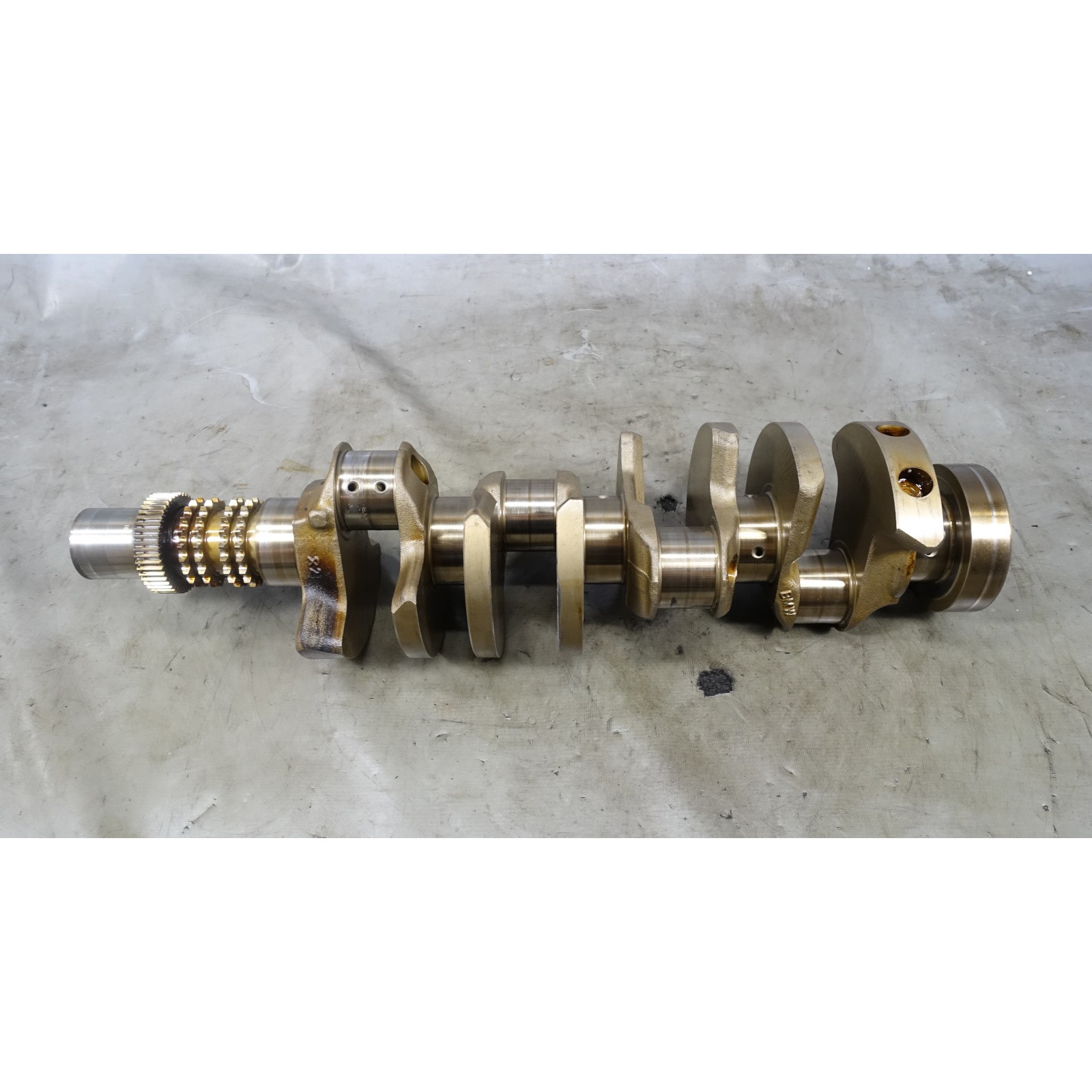 Damaged 08-13 BMW E90 E92 E93 M3 S65 4.0L V8 Engine Crankshaft OEM Spun Bearing