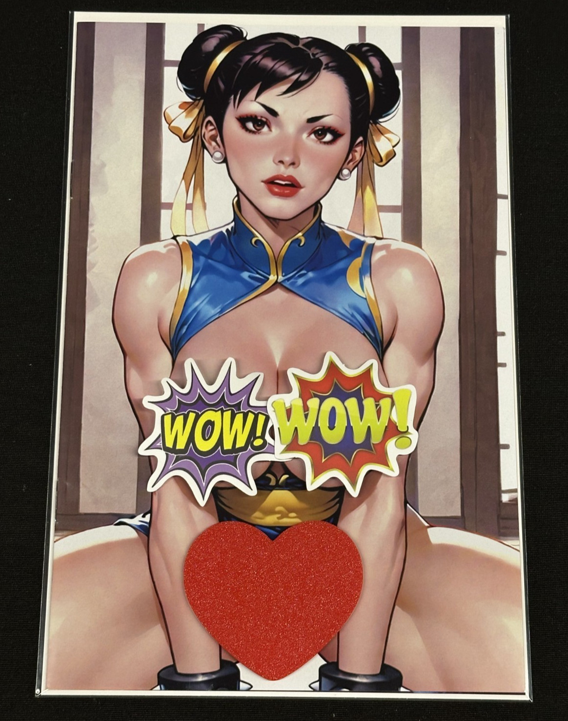 Keys Comics #1 Chun Li Streetfighter Cosplay Naughty Nude VIRGIN Variant ltd 100