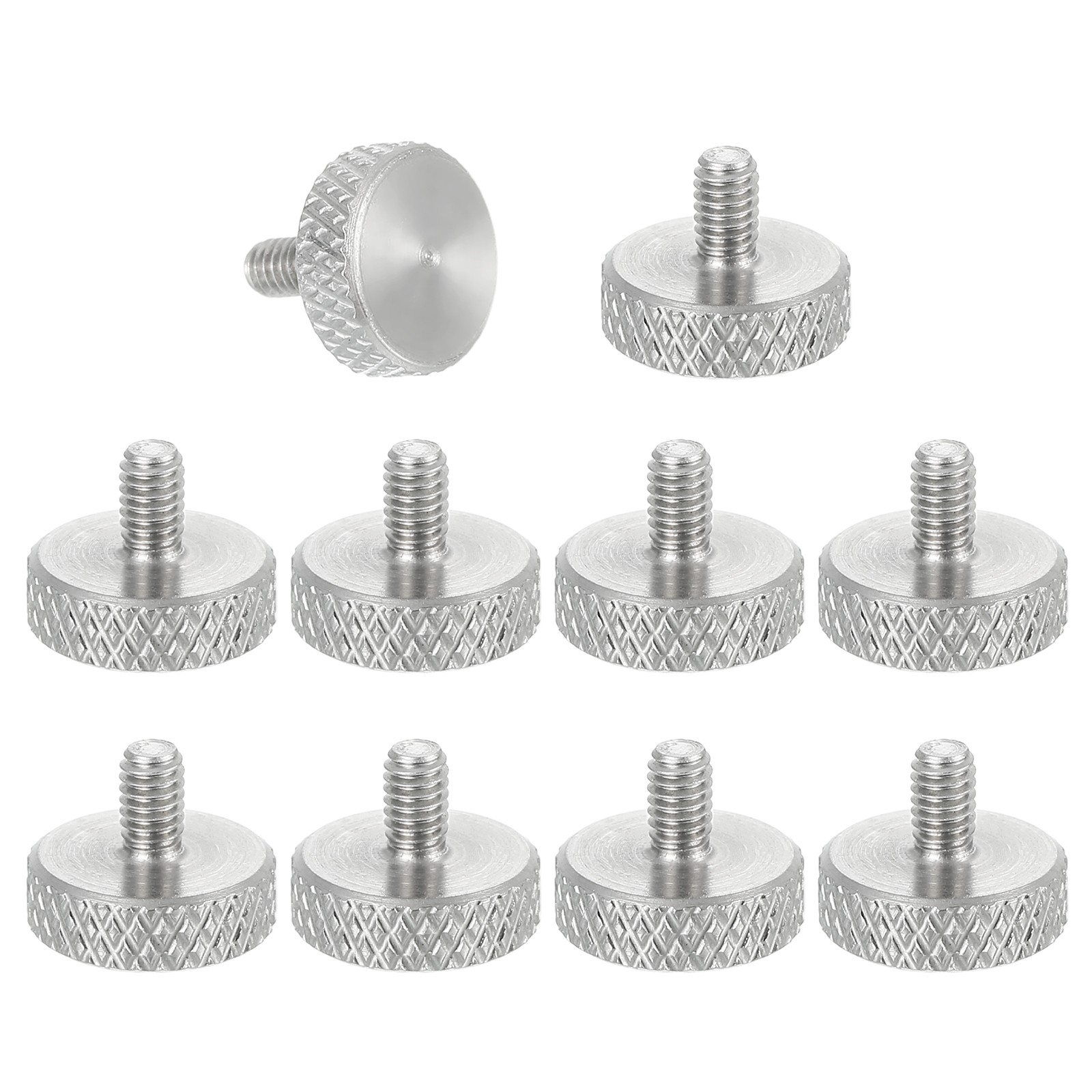 M2.5x4mm Vernier Caliper Screws Stainless Diamond Knurled Screw 10 Pcs