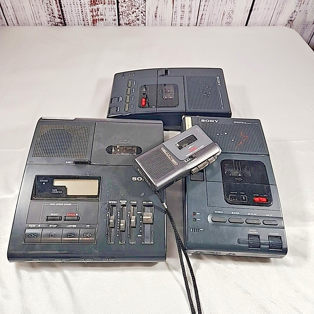 SONY micro cassette Lot For Parts Repair Only M-2020, BM-840, M-629v, 4 As-is SONY micro cassette Lot For Parts Repair Only M-2020, BM-840, M-629v, 4 As-is