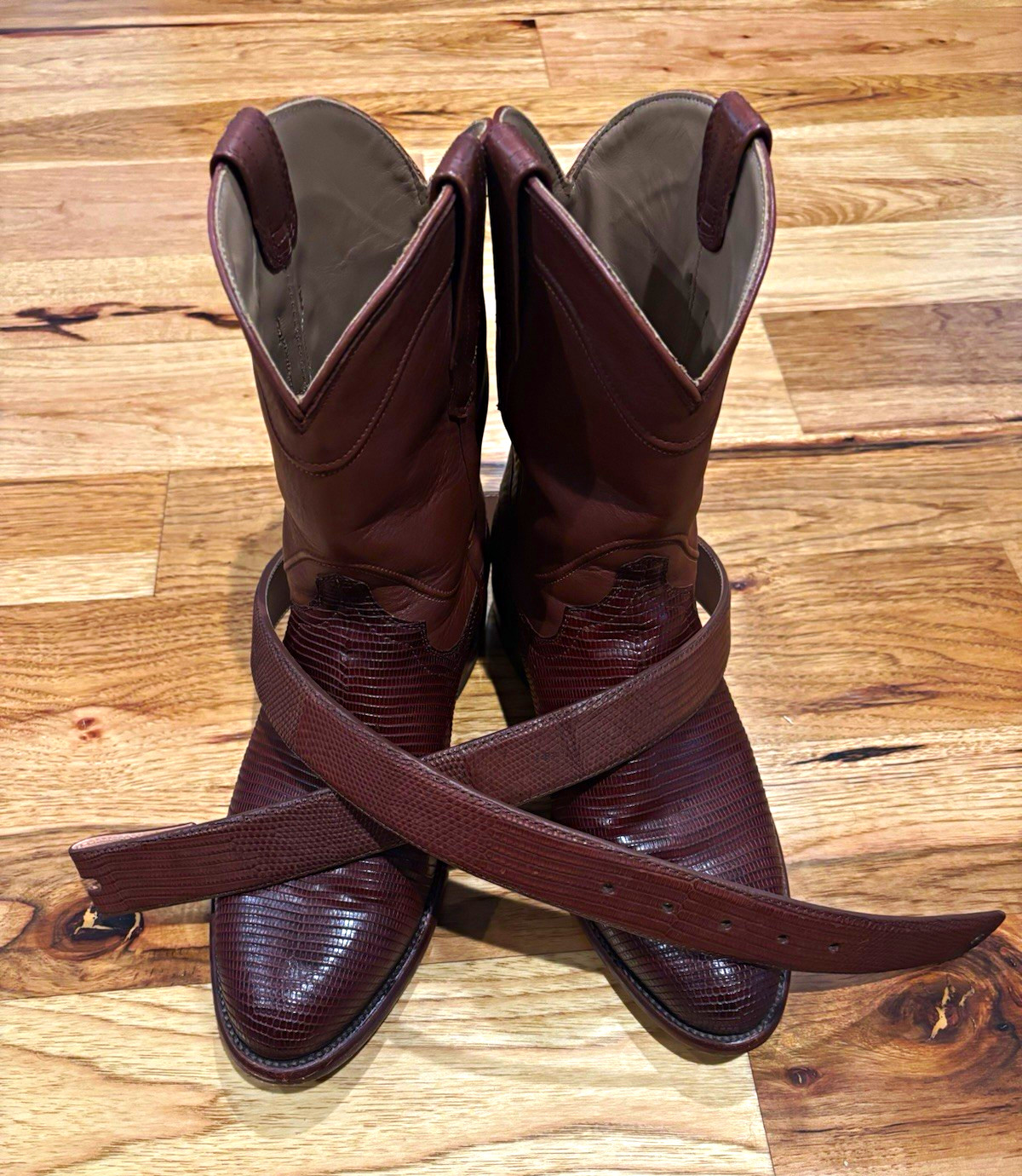 Tecovas Men\'s Brown Leather Western Cowboy Boots US 9 EE Model 1007