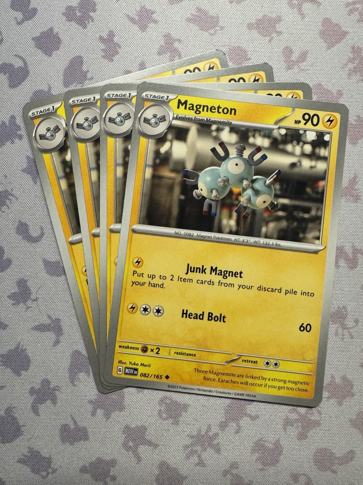 Pokémon TCG Magneton 082/165 Sv: Scarlet & Violet 151 Regular x4 Pokémon TCG Magneton 082/165 Sv: Scarlet & Violet 151 Regular x4