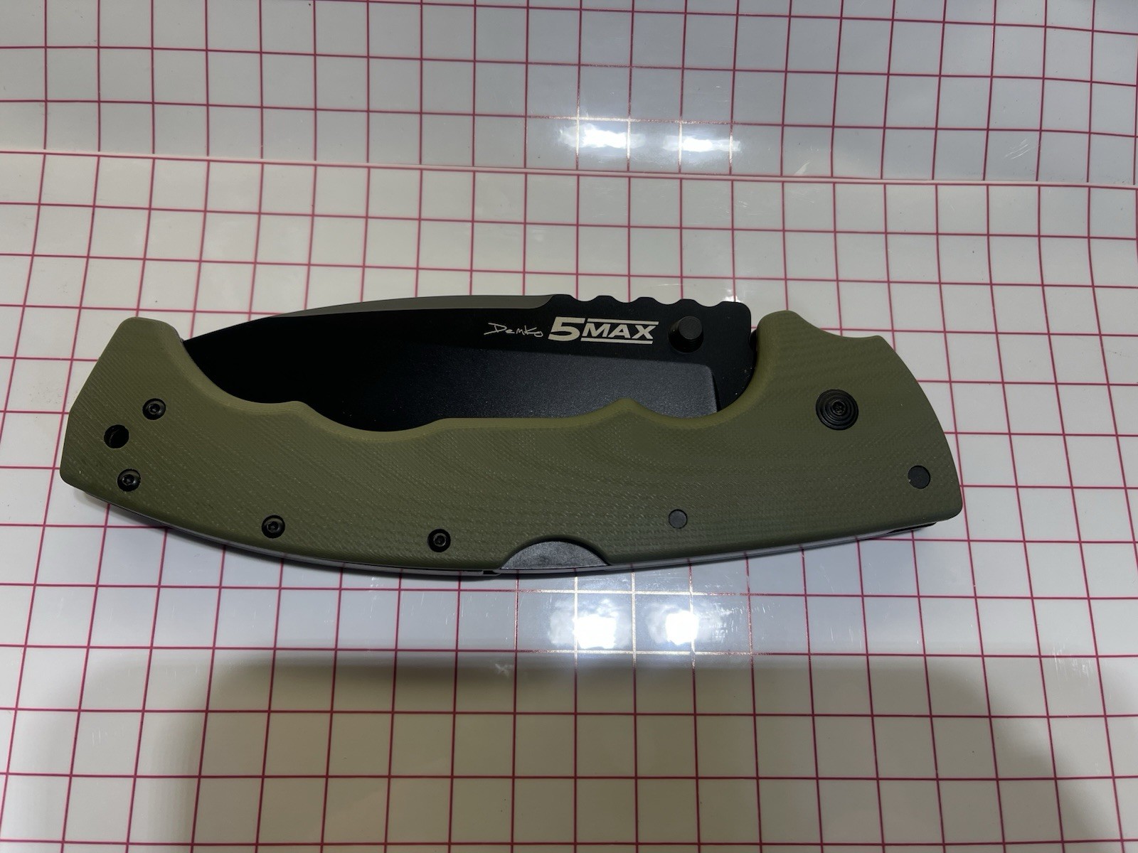 Cold Steel 5 Max Lockback OD Green CS-FL-50MAX Black G10