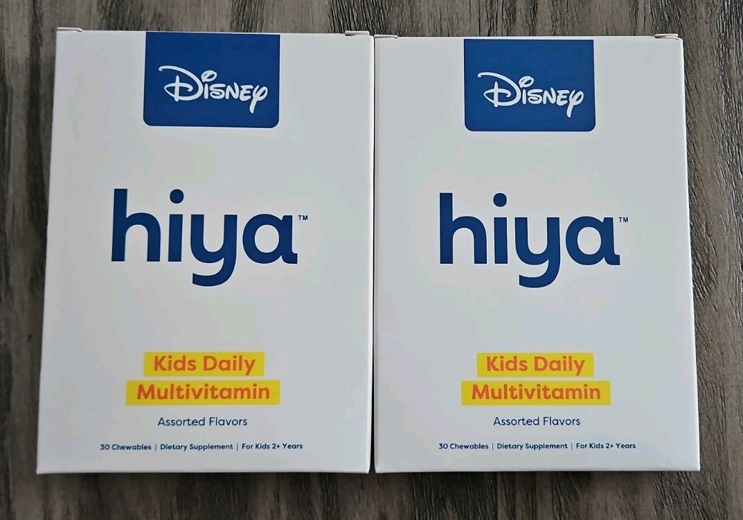 2 Packs Hiya Kids Daily Assorted Flavors 30 Chewable for Age 2+ DISNEY 2 Packs Hiya Kids Daily Assorted Flavors 30 Chewable for Age 2+ DISNEY