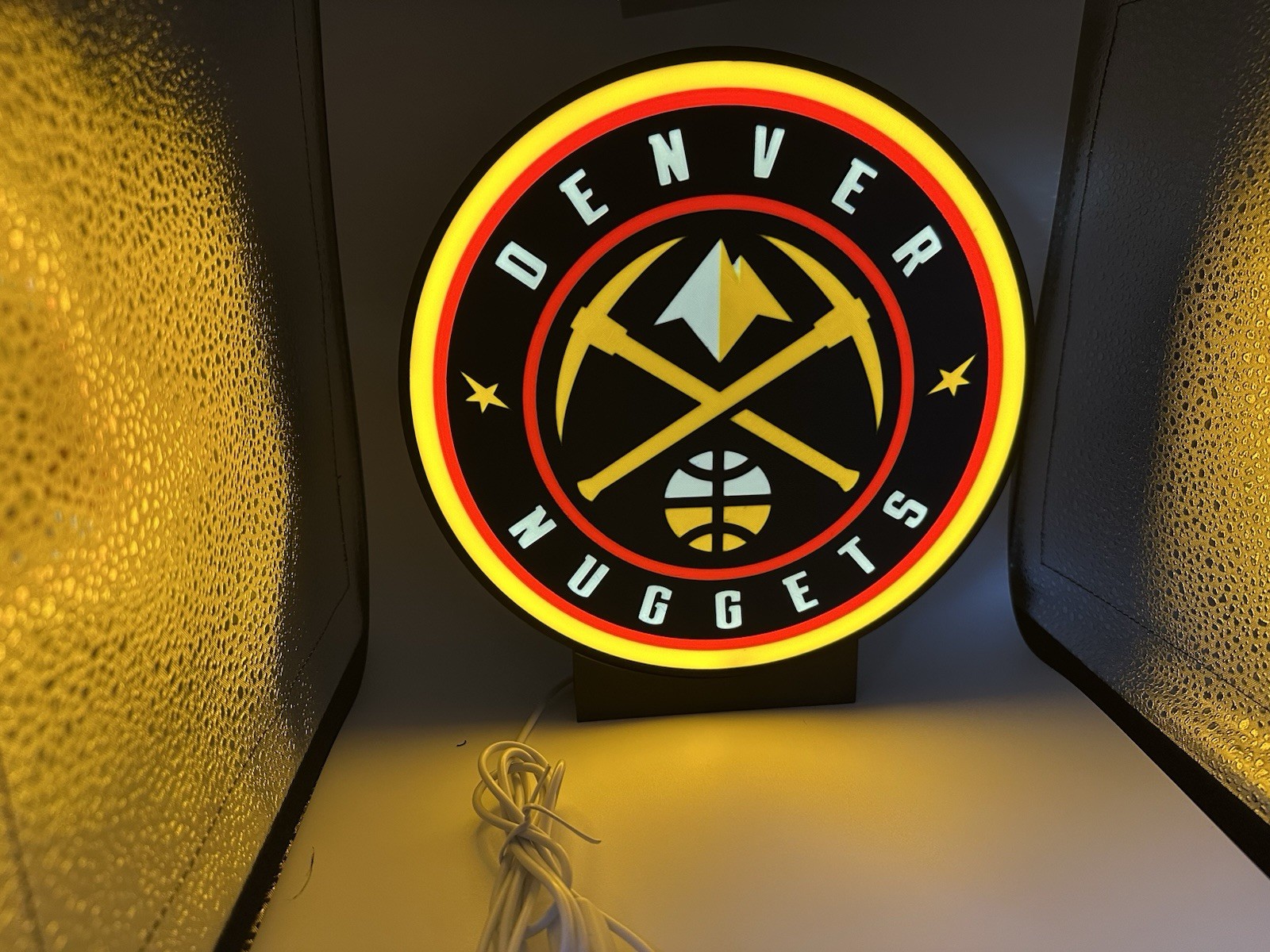 Denver Nuggets Illuminated Display | High-Detail 3D Printed LED Lightbox | NBA