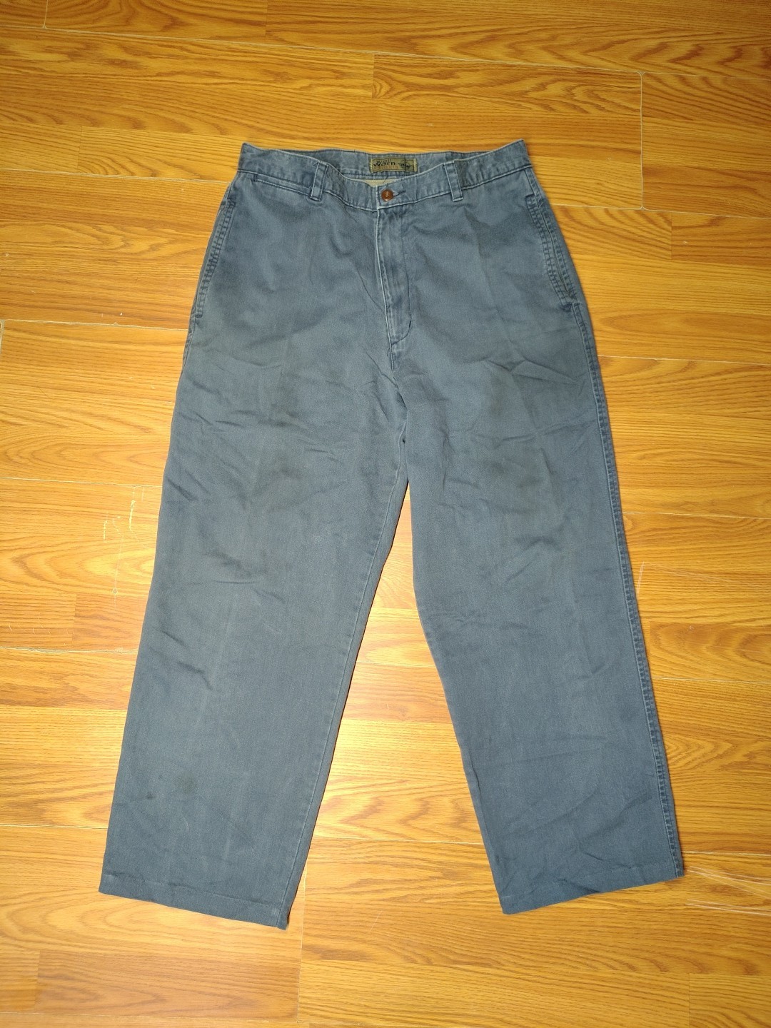 Dockers Well Worn Khakis Mens Size 32x30 Blue Straight Fit Dockers Well Worn Khakis Mens Size 32x30 Blue Straight Fit