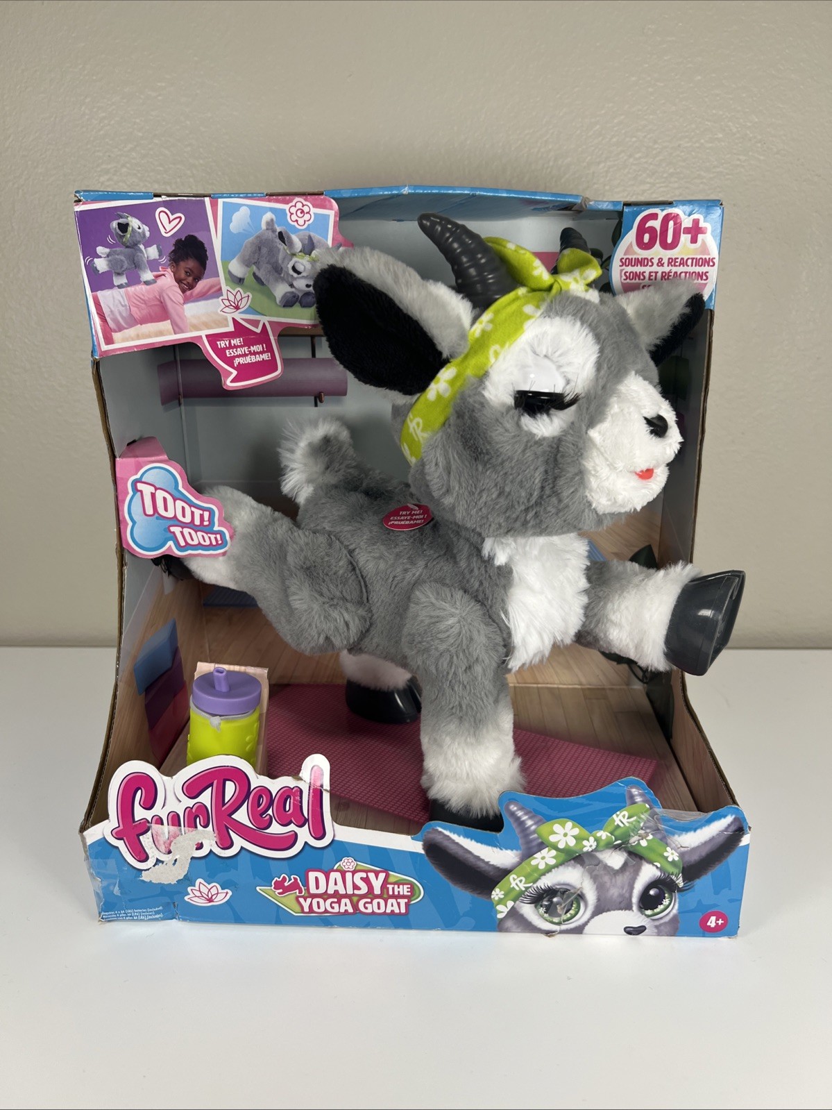 NEW Hasbro FurReal Daisy The Yoga Goat 60+ Sounds & Reactions