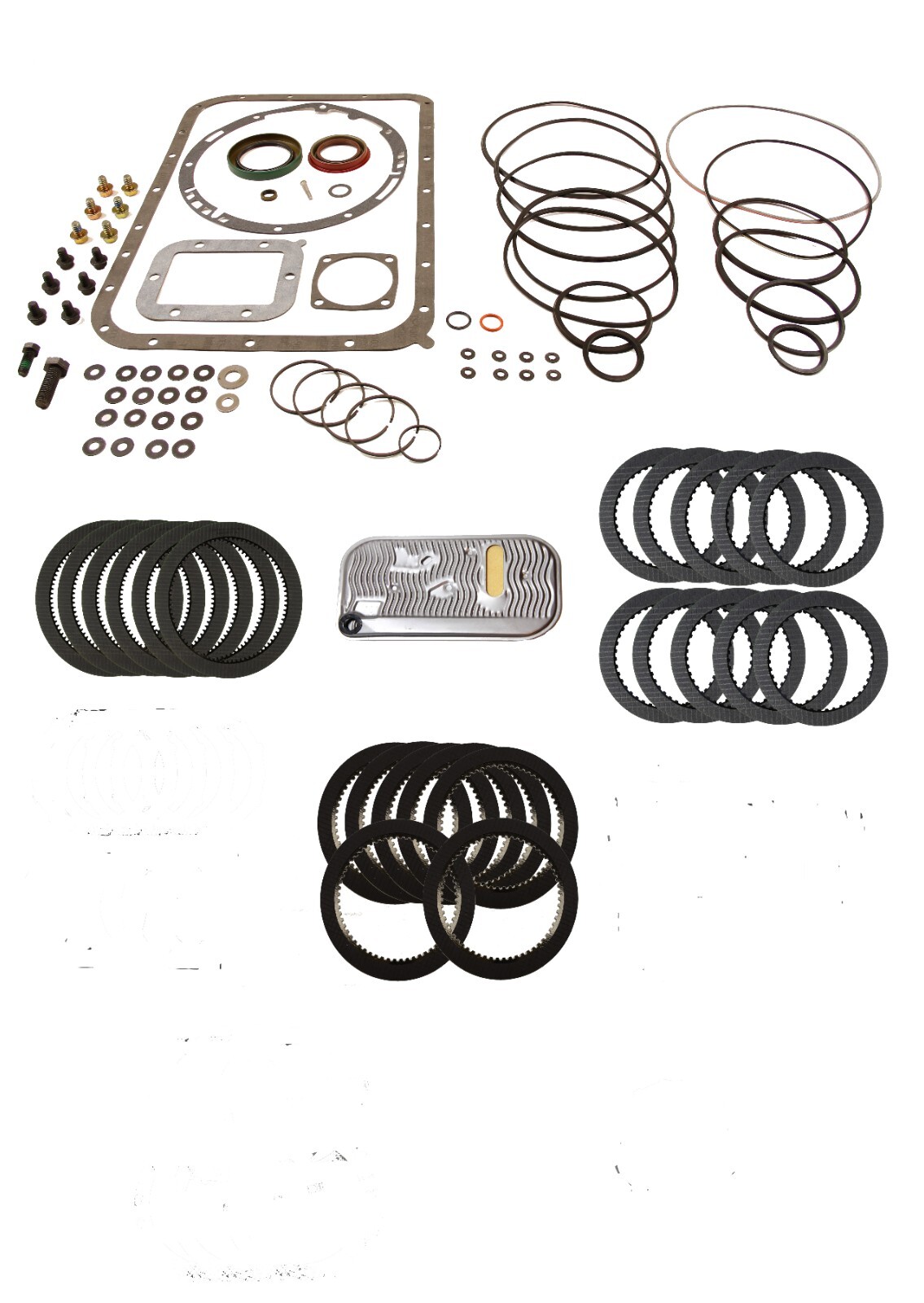 Allison AT540 / AT545 Master Rebuild Kit with Friction Clutches & Flat Filter
