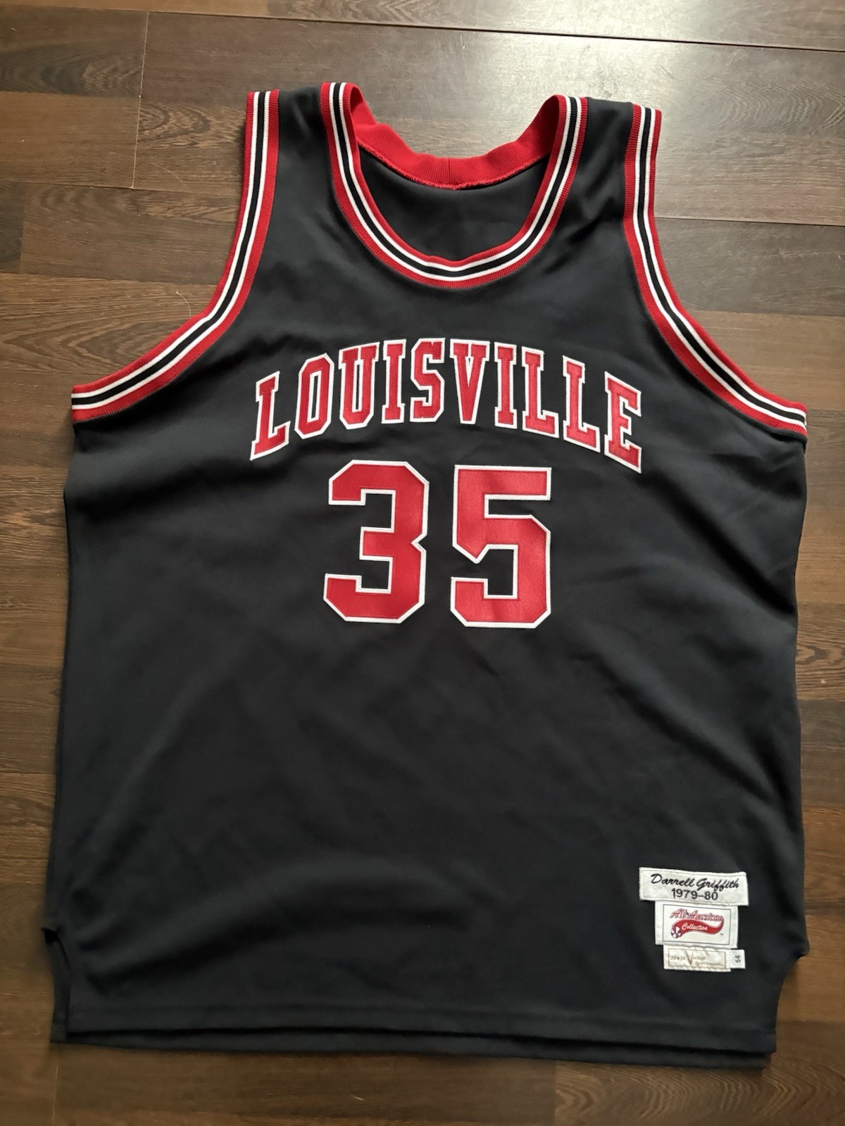 Darrell Griffith Louisville Jersey Black Vintage 54 3XL