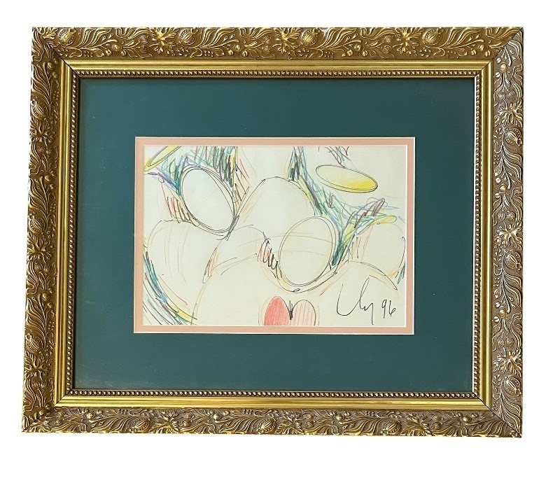Rare Original Andy Lakey Framed Signed (1996) Angel 2000 Sketch W/Provenance