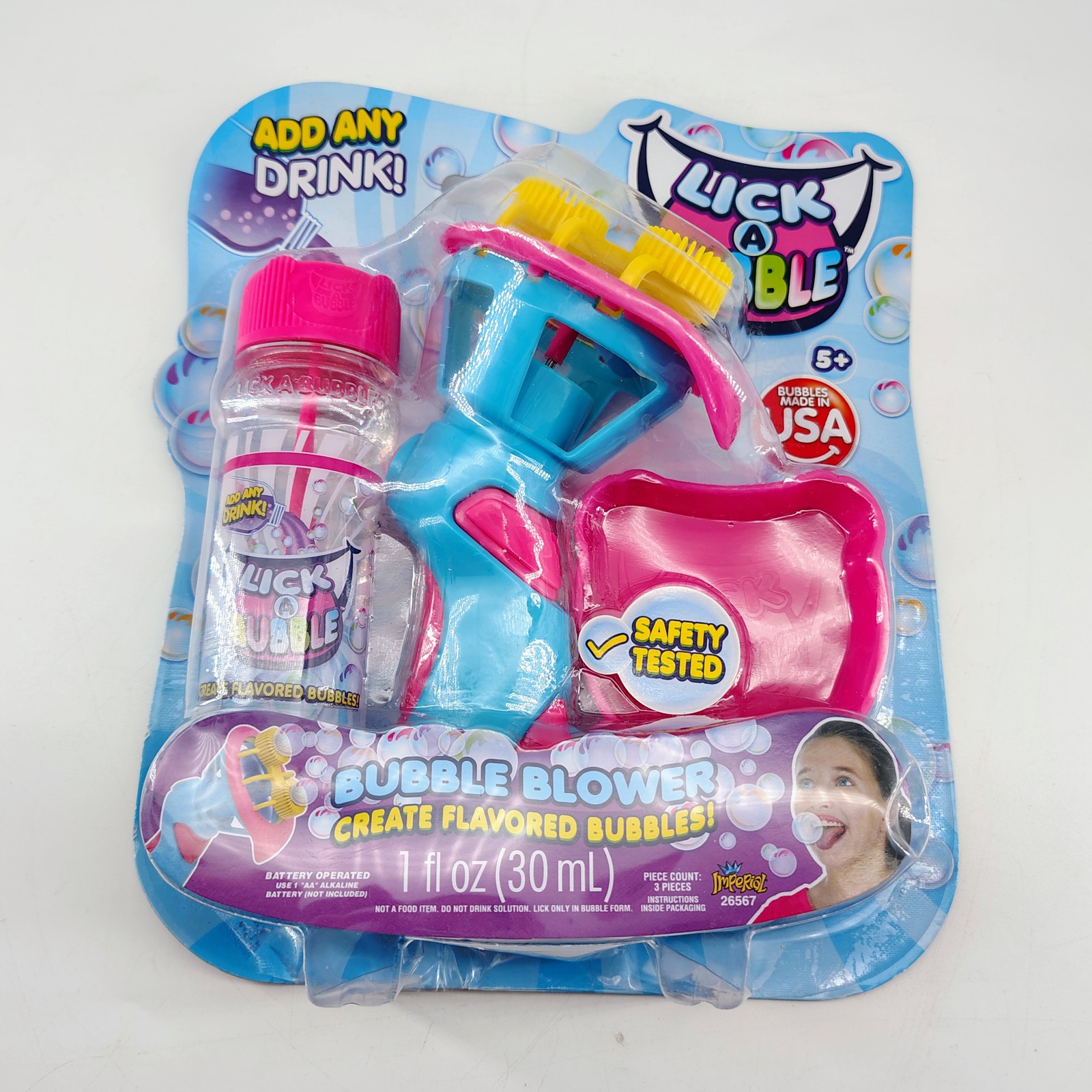 Lick A Bubble Blower Create Flavored Bubbles Add Any Drink USA Made New RARE Lick A Bubble Blower Create Flavored Bubbles Add Any Drink USA Made New RARE