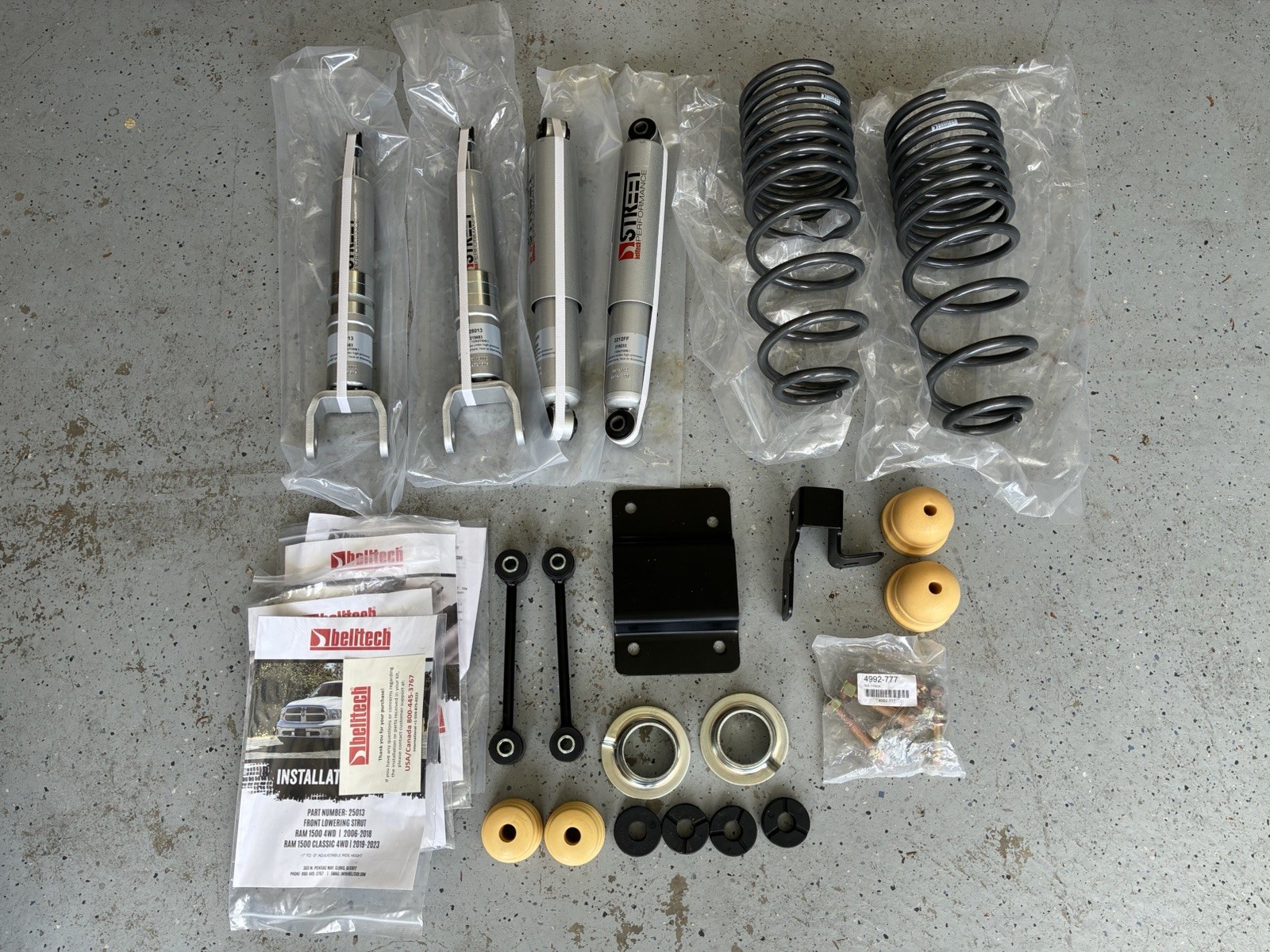Belltech 965SP 2”/4” Lowering Kit w/ Street Performance Shocks 2009-24 Ram 1500