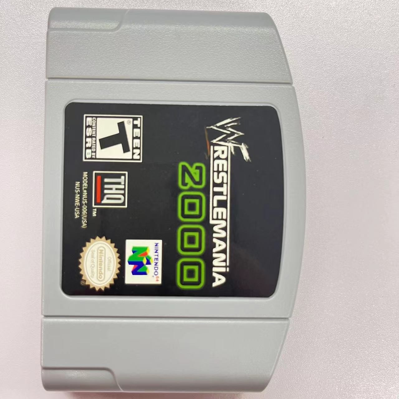 WWF WrestleMania 2000 Nintendo 64 N64 Game Cartridge Classic Nintendo Action