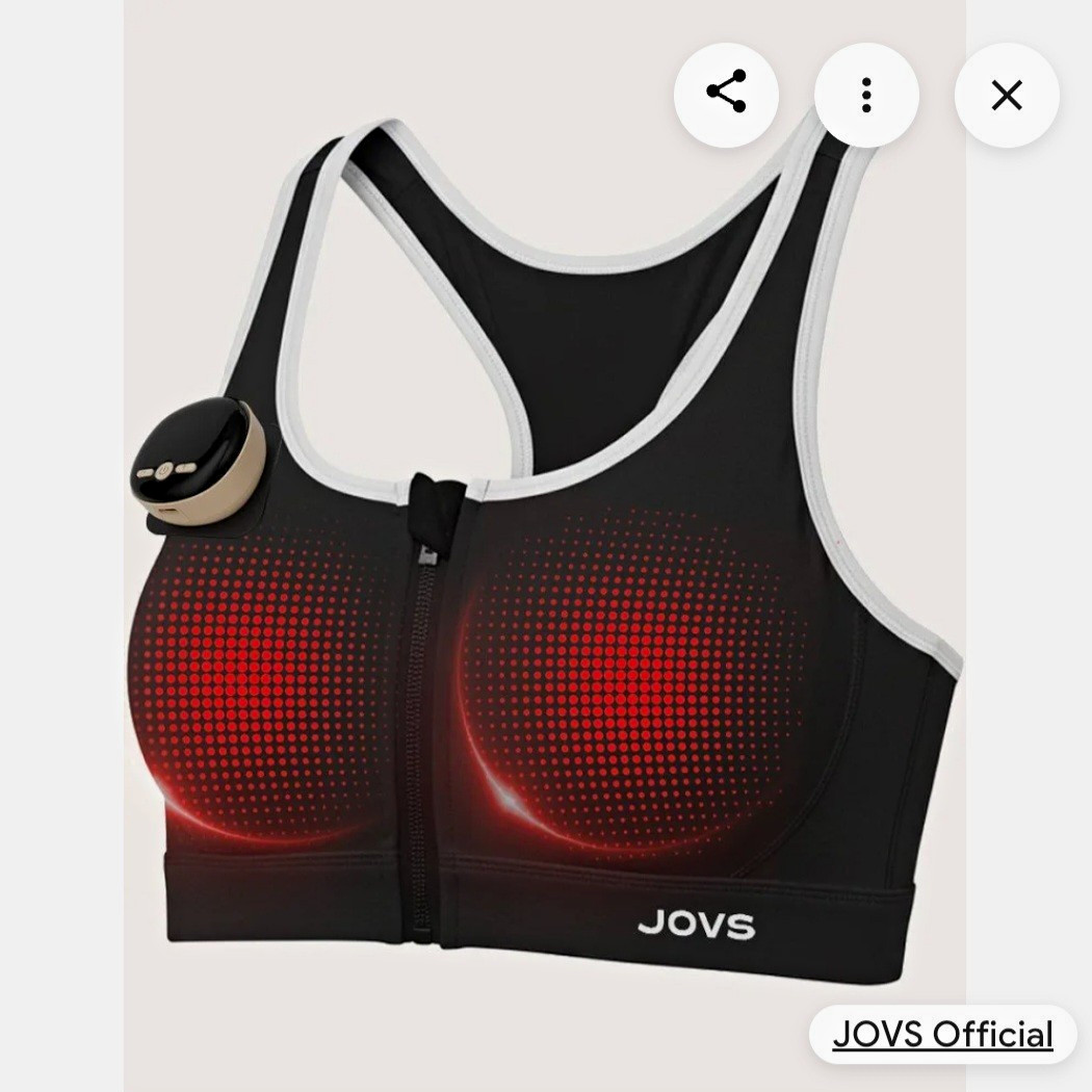 JOVS Red Light Therapy Bra for Women Bust 660nm 850nm Black/White JOVS Red Light Therapy Bra for Women Bust 660nm 850nm Black/White