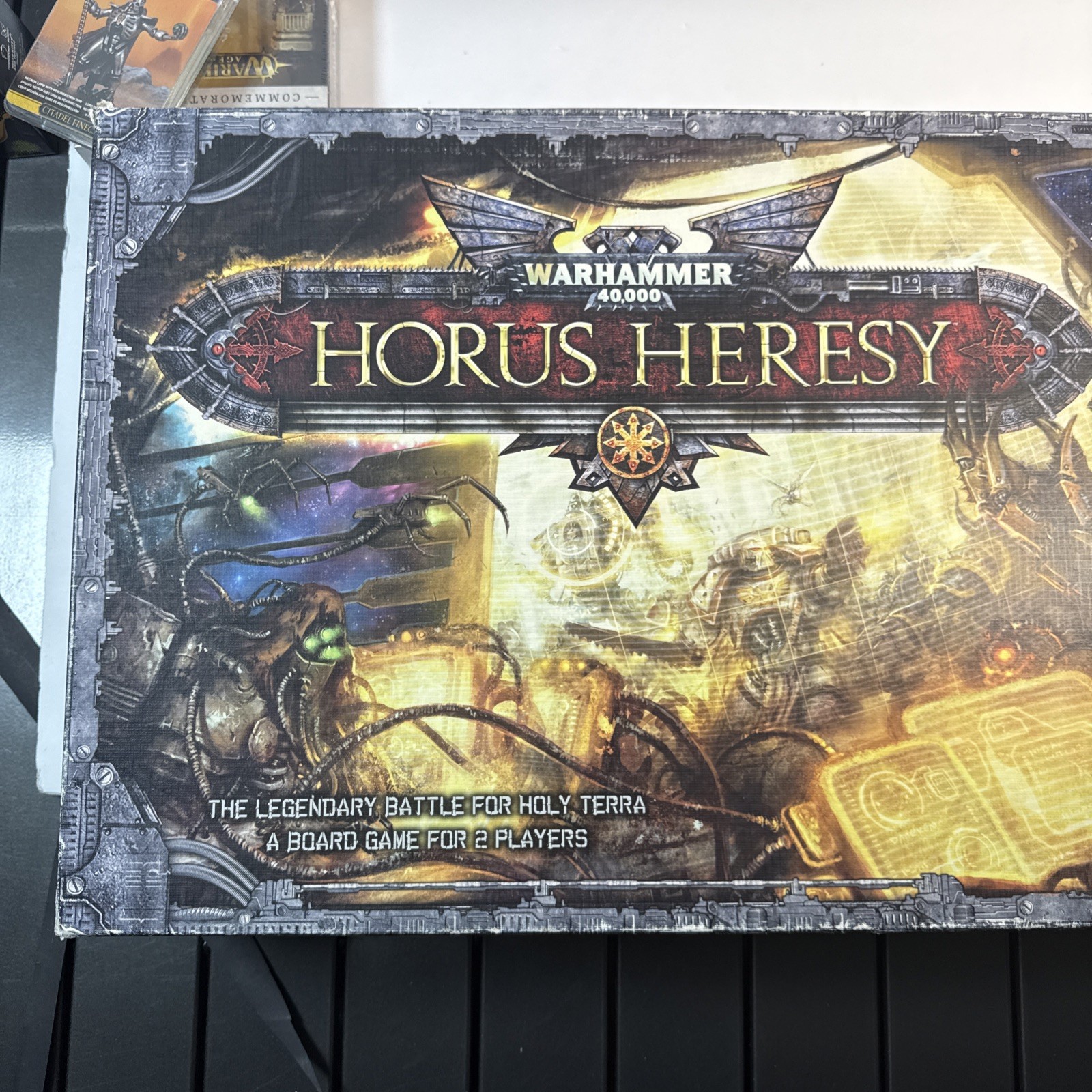 FFG Boardgame Warhammer 40,000 - Horus Heresy Box Fair/Usedall pieces included  FFG Boardgame Warhammer 40,000 - Horus Heresy Box Fair/Usedall pieces included 