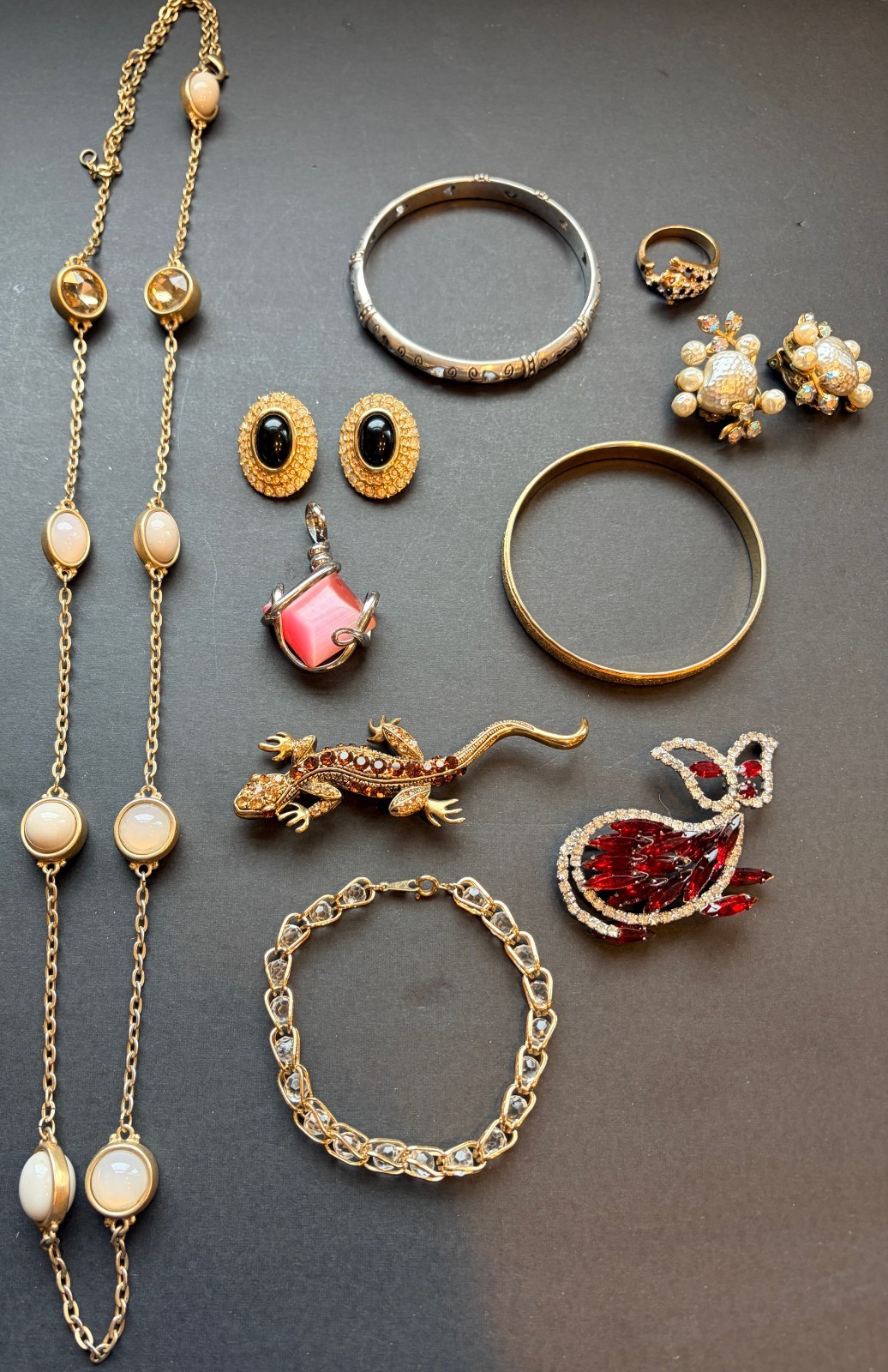 Lot 10 Pcs Very Nice Costume Jewelry Several Signed Brighton Beaujewels Lot 10 Pcs Very Nice Costume Jewelry Several Signed Brighton Beaujewels