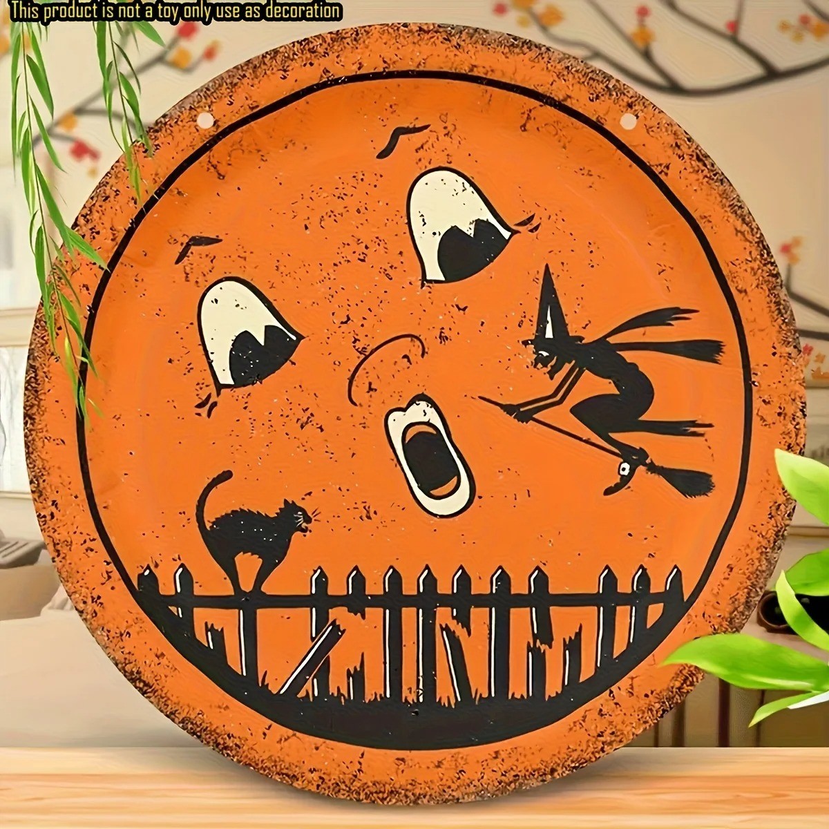 Halloween Anthropomorphic VINTAGE STYLE Moon Wooden Sign Wall Decor 8 Halloween Anthropomorphic VINTAGE STYLE Moon Wooden Sign Wall Decor 8