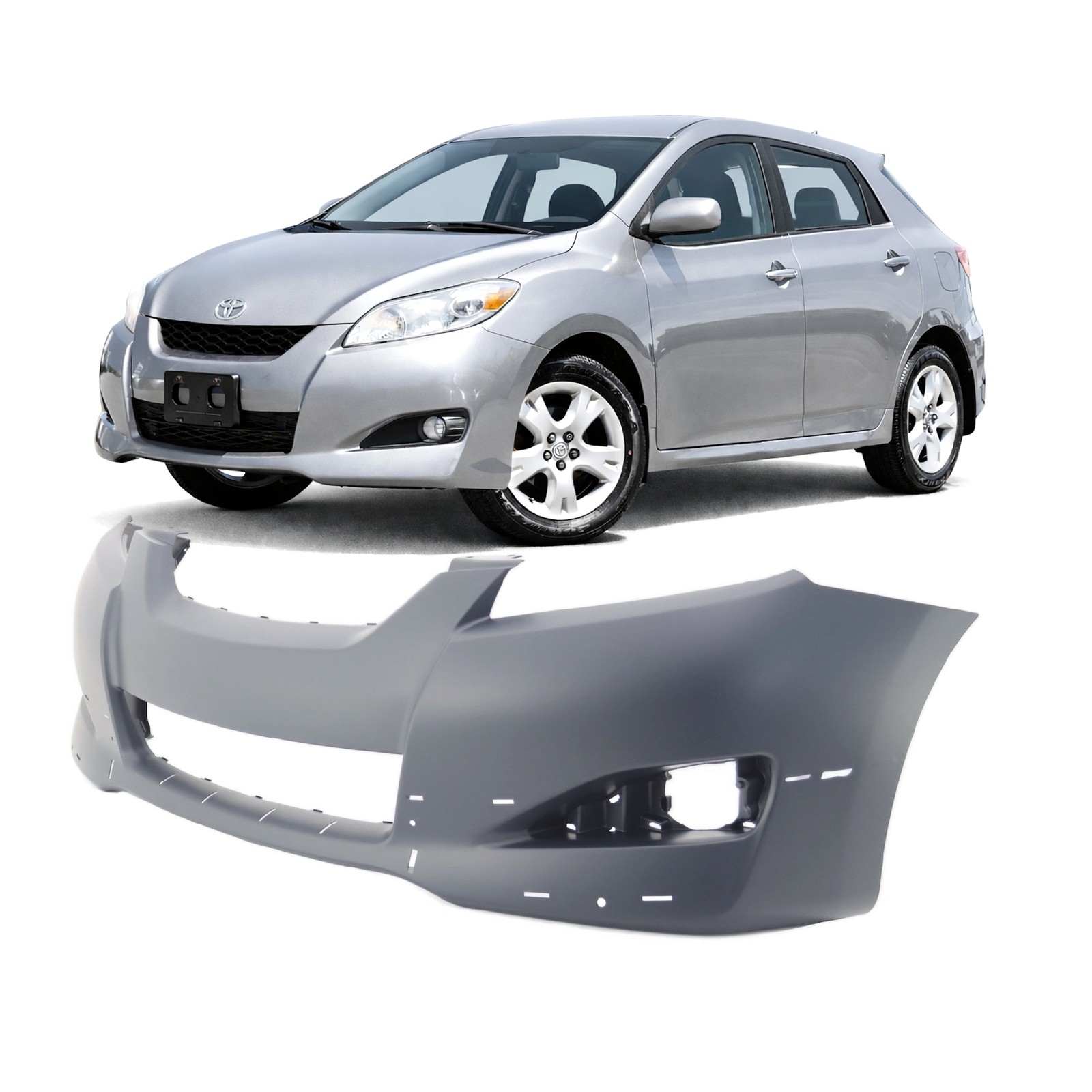 2009-2010 Toyota Matrix Base S XRS XR Front Bumper Cover TO1000345 5211902995