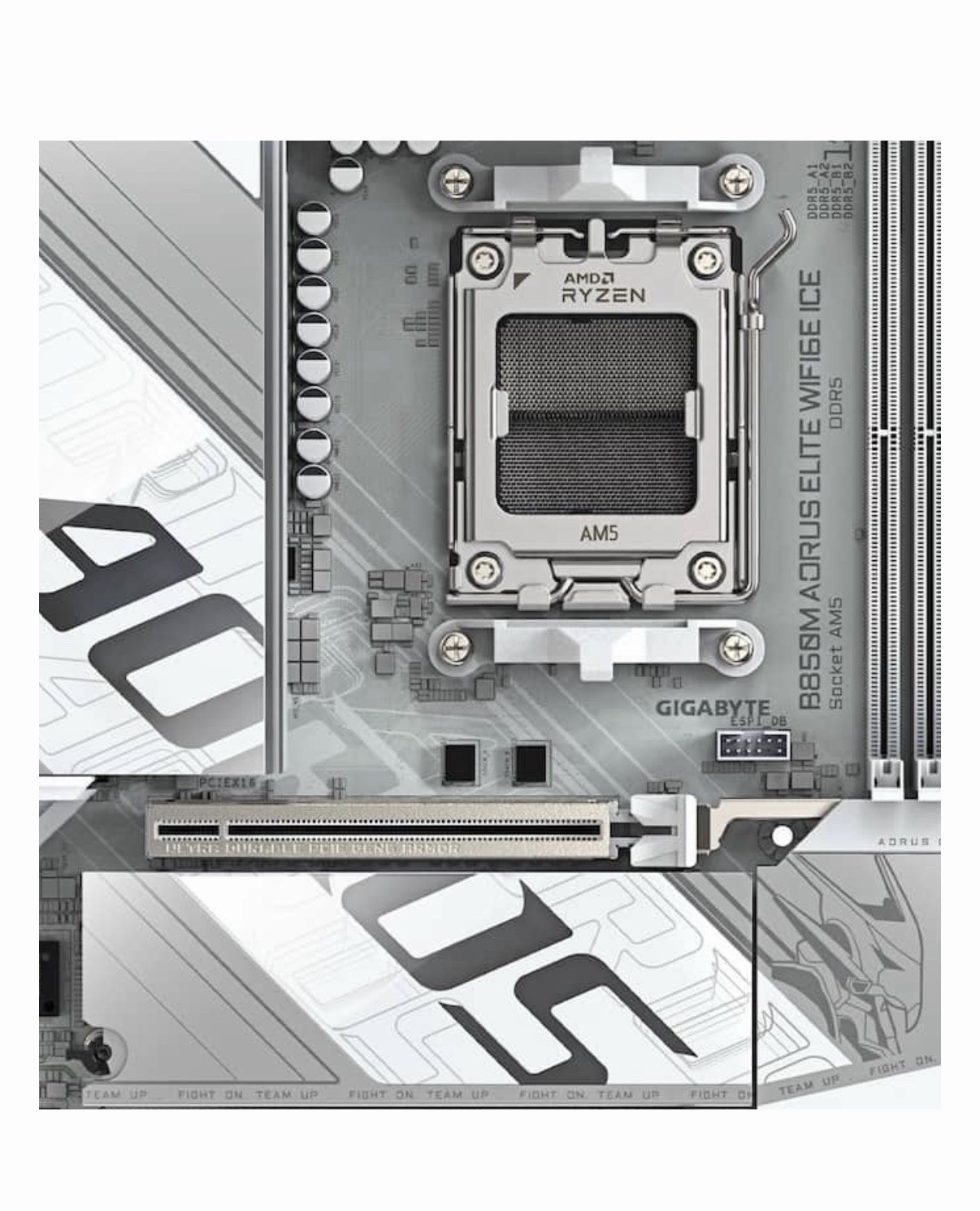 Gigabyte AMD AM5 B850M AORUS Elite WiFi6E Ice Gaming Motherboard Gigabyte AMD AM5 B850M AORUS Elite WiFi6E Ice Gaming Motherboard