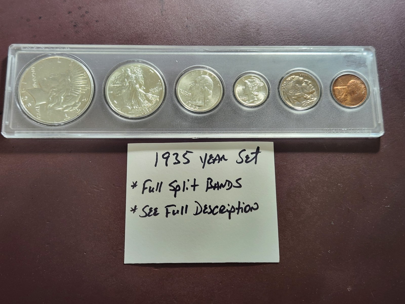Rare 1935 Philadelphia Vintage US Coin Year Set — Complete 6-Coin Configuration