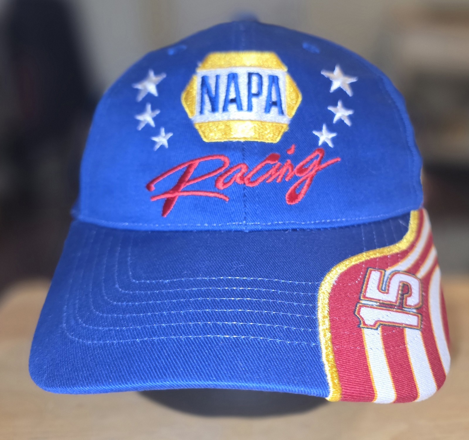 NWOT NAPA Racing NASCAR Cap #15 Michael Waltrip Red White & Blue