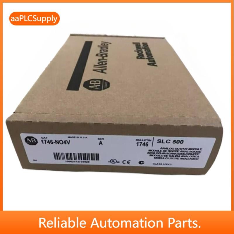 New Factory Sealed AB 1746-NO4V SER A SLC 500 PLC Analog Output Module 1746NO4V