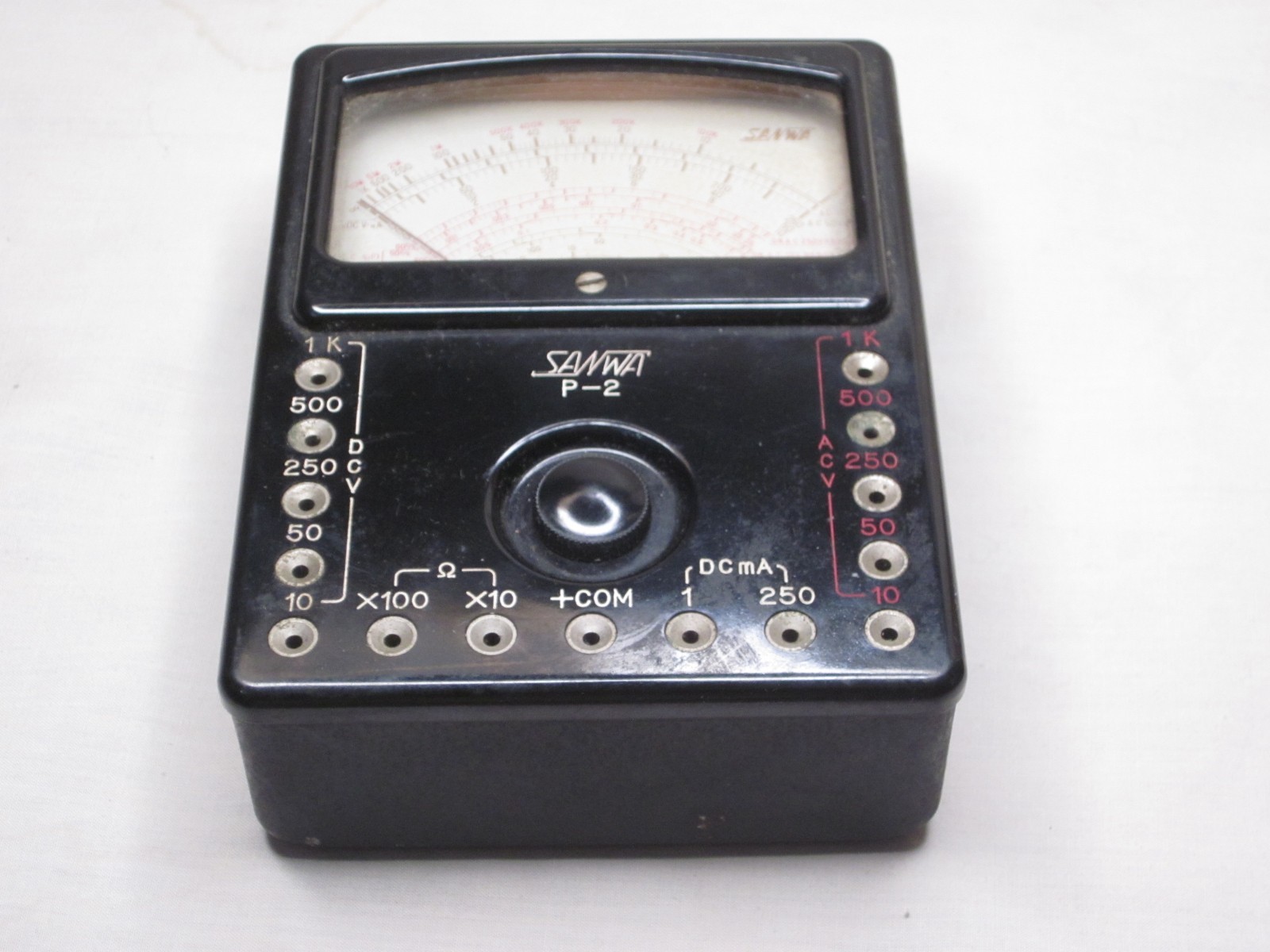 as-is untested vintage SANWA P-2 Electric Instrument analog multimeter meter as-is untested vintage SANWA P-2 Electric Instrument analog multimeter meter
