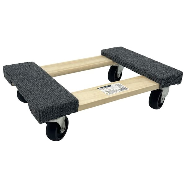 Wood Furniture Dolly 800 lbs Capacity 18 in Heavy Duty Moving Cart Wheels